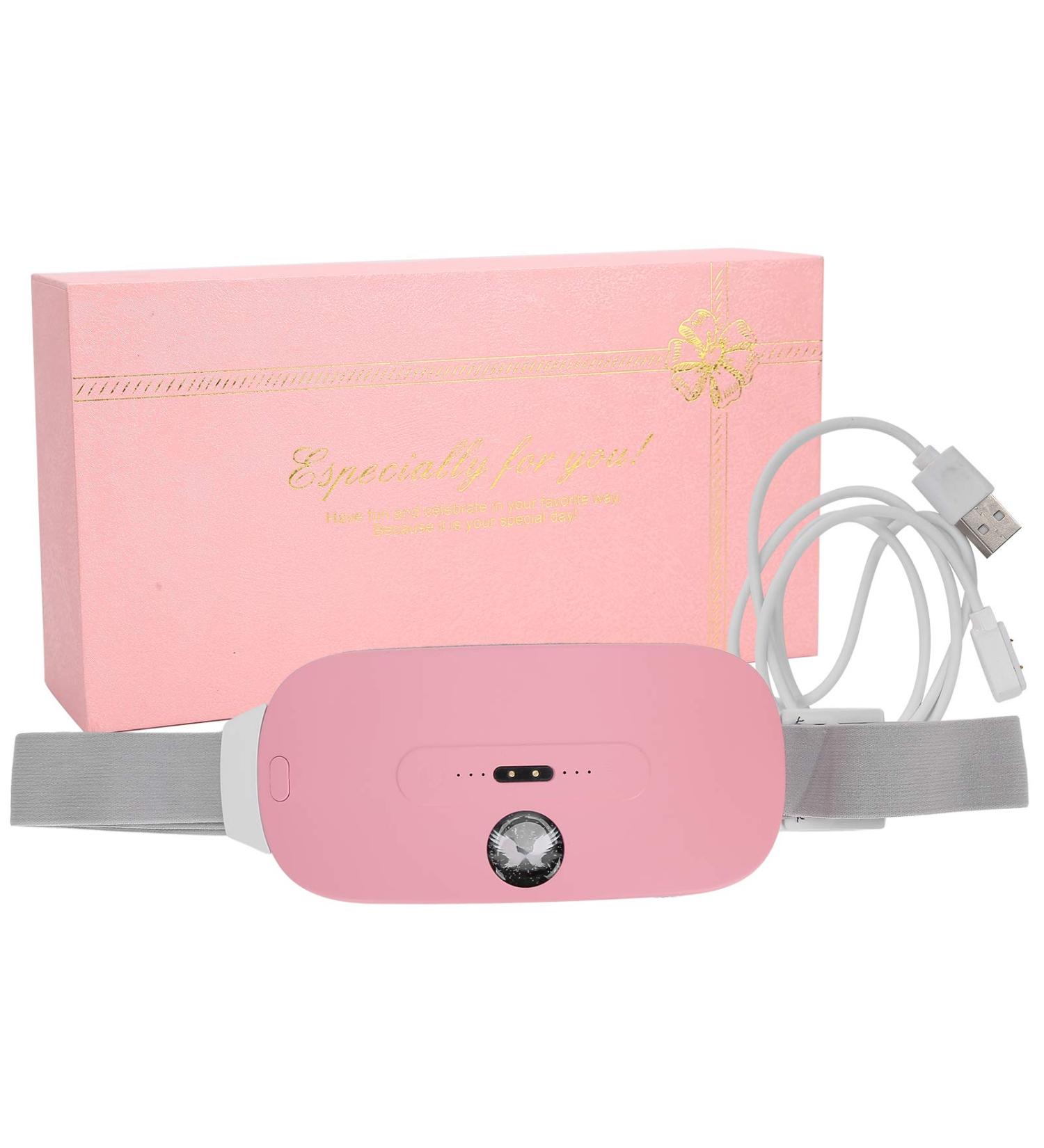 3-Step Temperature Adjusting Electrical Menstrual Heating Pillow & Uterus Waist Belt for Pain Relief - Pink - Buy Online on GoSupps.com