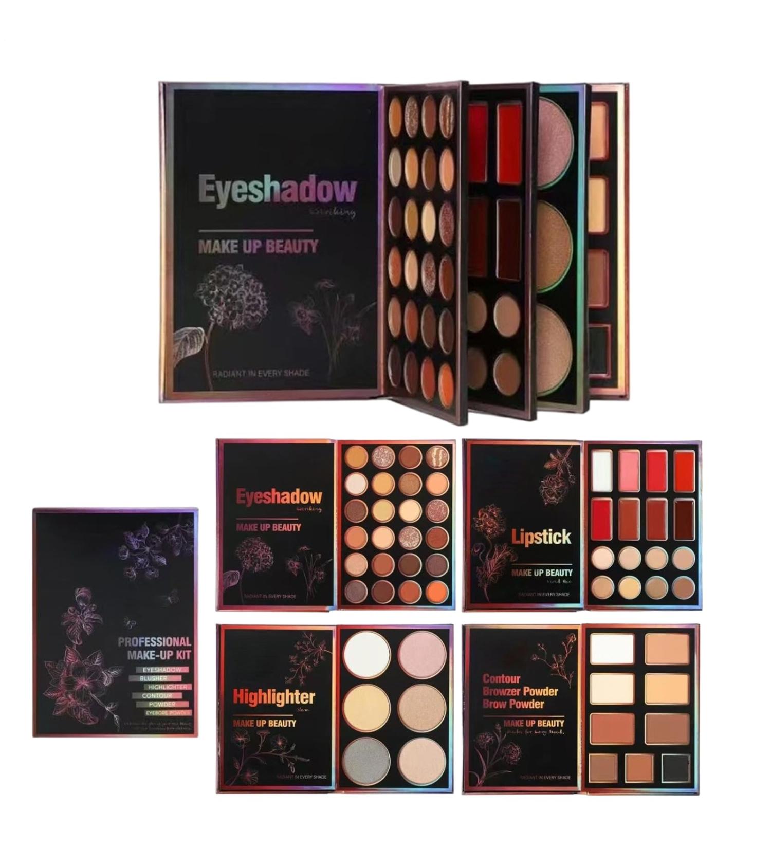  Luckxing Eye Makeup Palette | 55 Colors Matte Powder | Matte Pearl Face Highlighter - For Women And Young Girls Beauty Festival Evening Meeting Formal Event - Buy Online on GoSupps.com