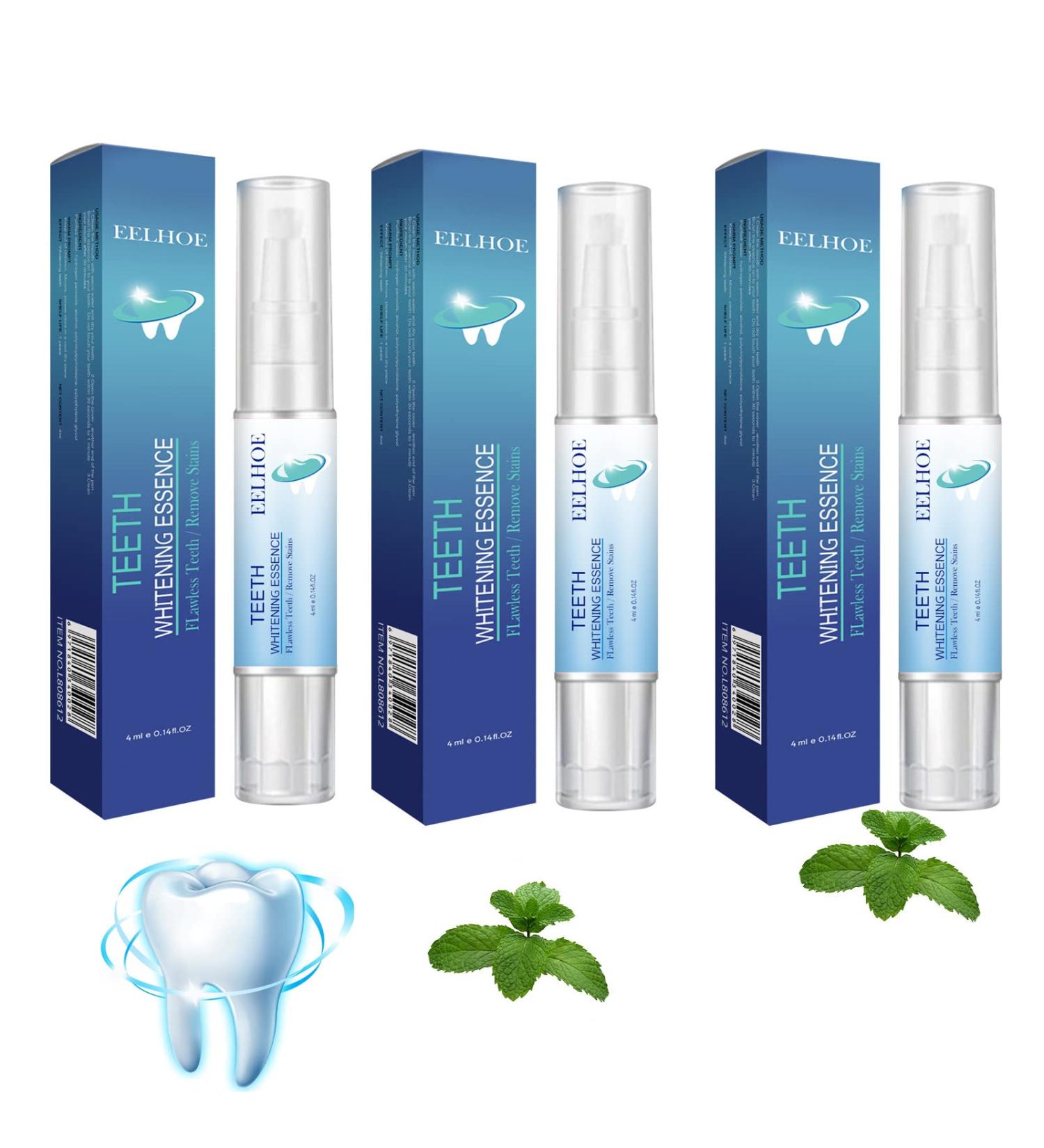 Natural Teeth Whitening Essence Pen - Easy 3-Pcs Tooth Whitener for Bright Smiles - Buy Online on GoSupps.com