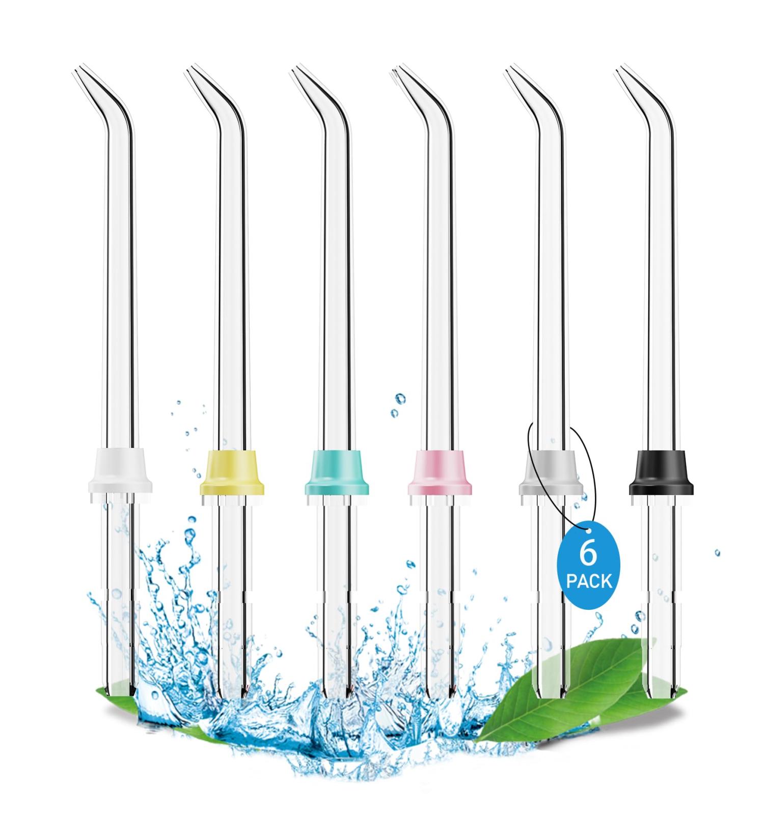 Replacement Tips for Waterpik Water Flosser - 6 Classic Jet Tips Compatible Replacement Heads for Oral Irrigator - Buy Online on GoSupps.com