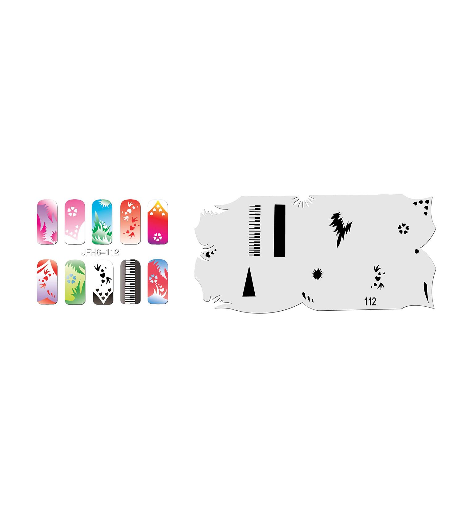Fingernail stencil (airbrush nail art) Fengda JFH06-112