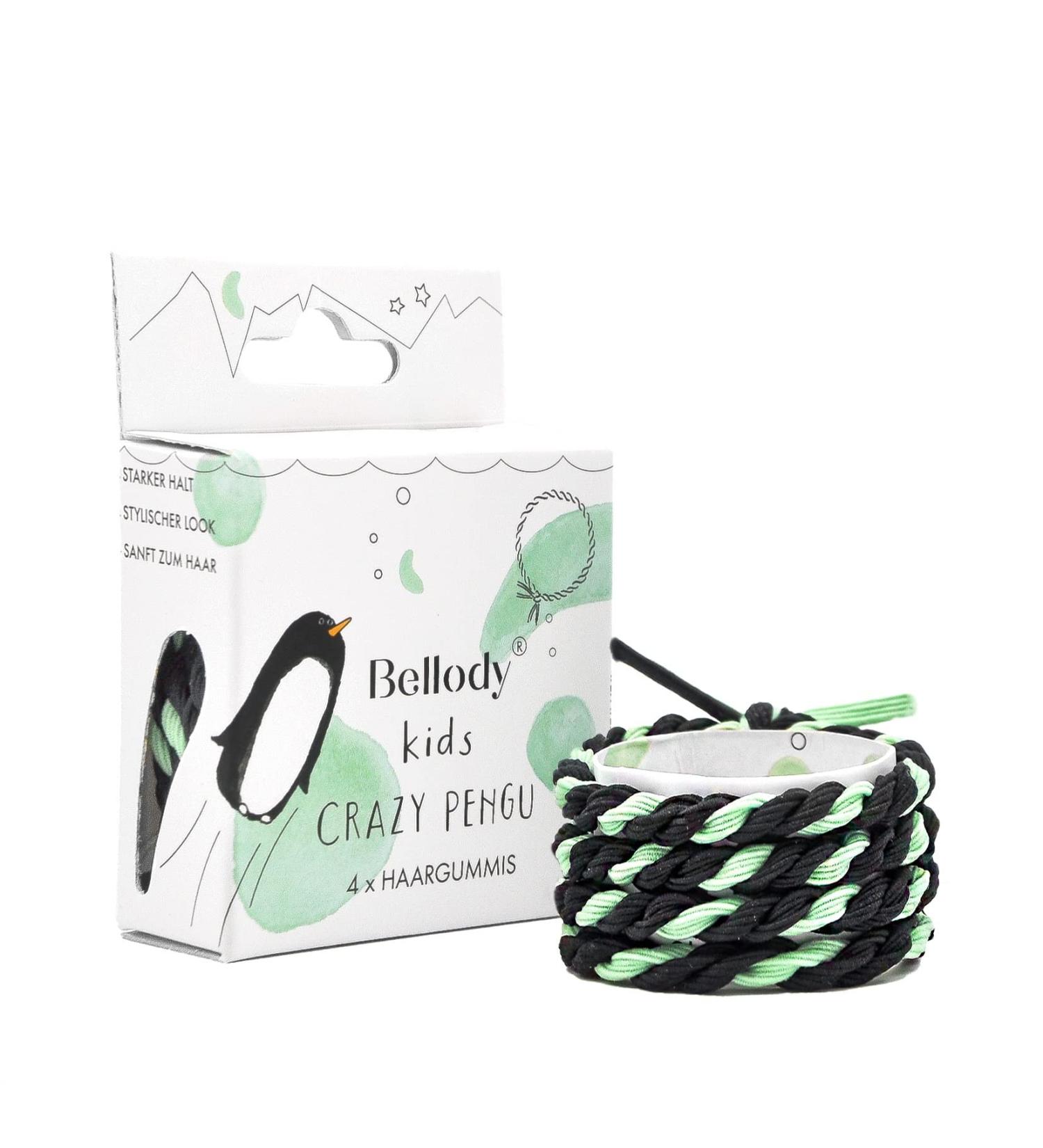 Bellody Original Girls Hair Tie - Stylish Braided Children Hair Tie Set (4-Pack Crazy Penguin) | Strong Hold Women's Hair Accessories - Buy Online on GoSupps.com