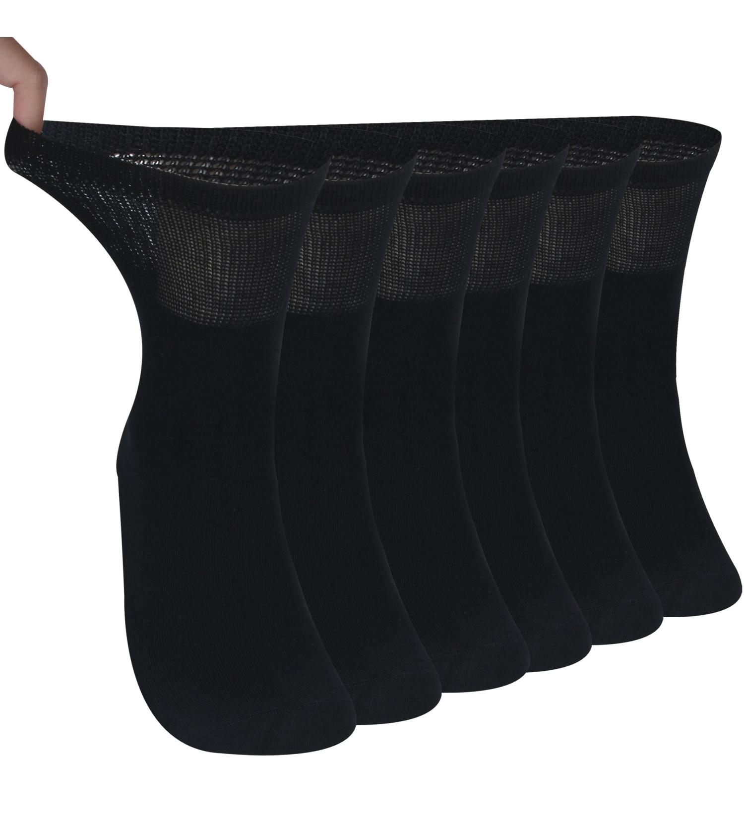 Buy Sunew Diabetic Socks for Women - 6 Pairs Black Size M | Comfortable & Breathable E-commerce Shipping Worldwide - Buy Online on GoSupps.com