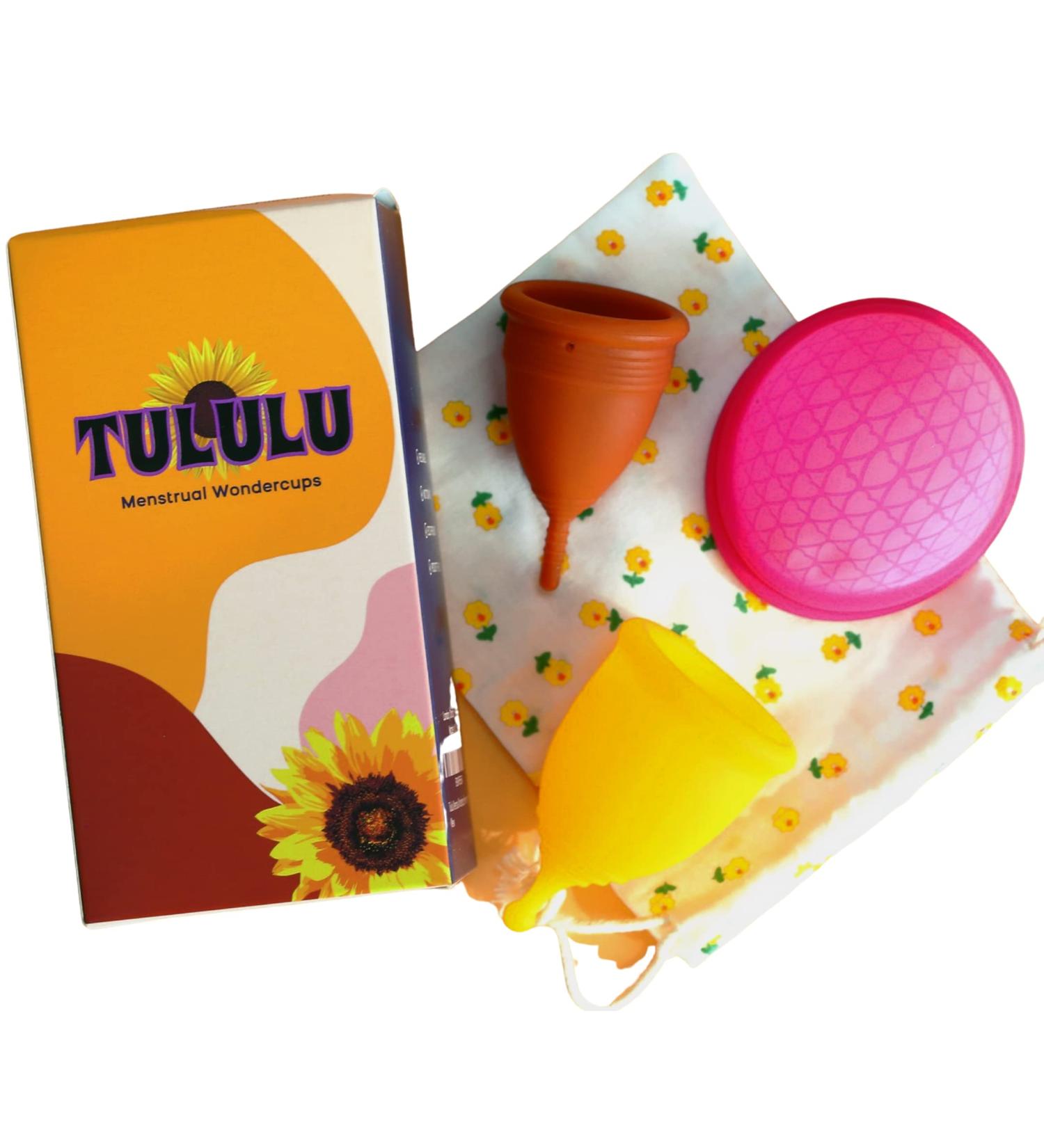 TULULU Menstrual WonderCups Variety Pack of 3 Medical Grade Silicone Discs Sustainable & Soft Menstrual Cup Alternative - Buy Online on GoSupps.com
