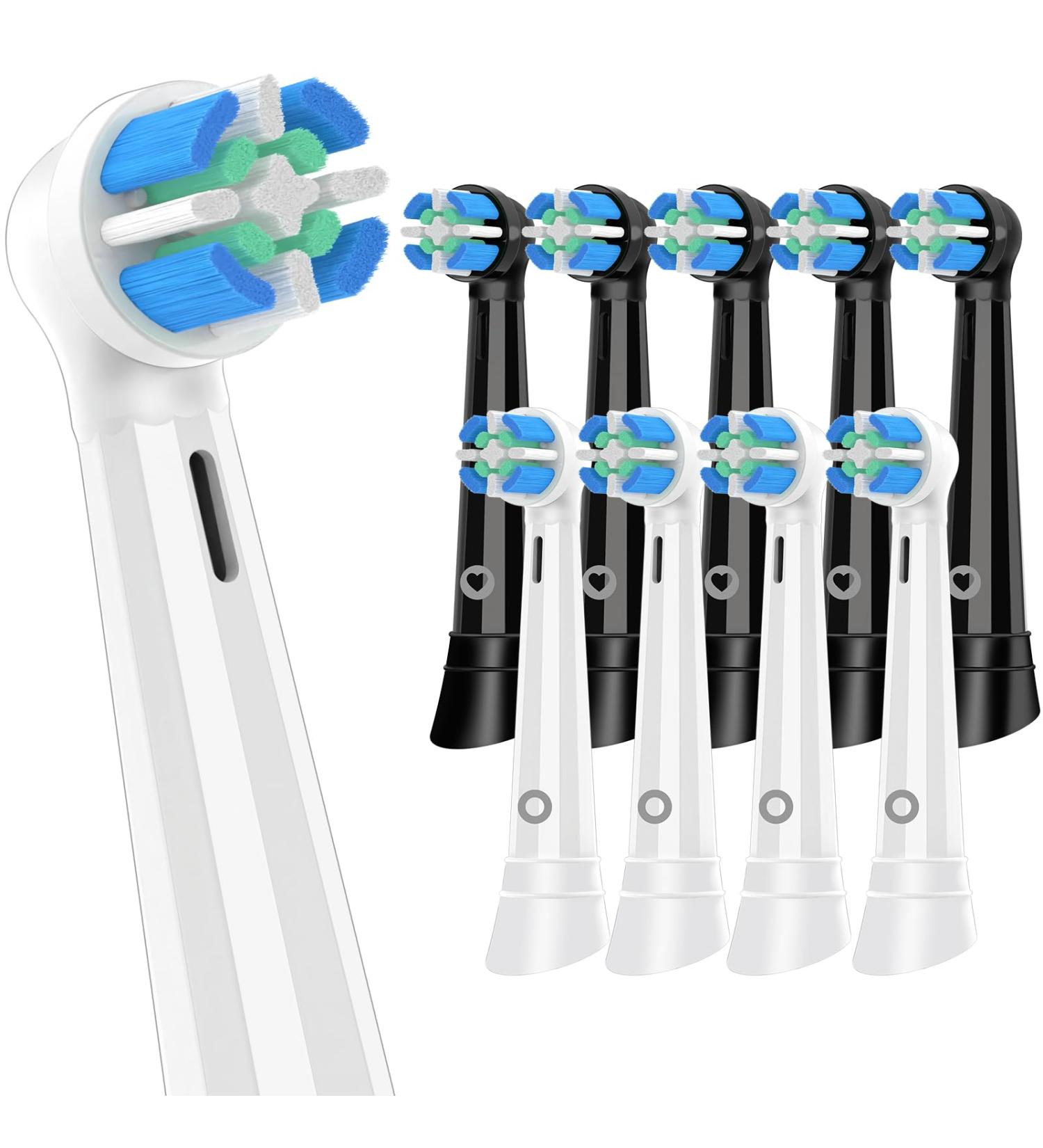 Replacement Toothbrush Heads for Oral-B iO Series - Compatible with 10/6/7/9/5/4 Electric Toothbrushes - 10 Count Mixed Colors Pack - Buy Online on GoSupps.com
