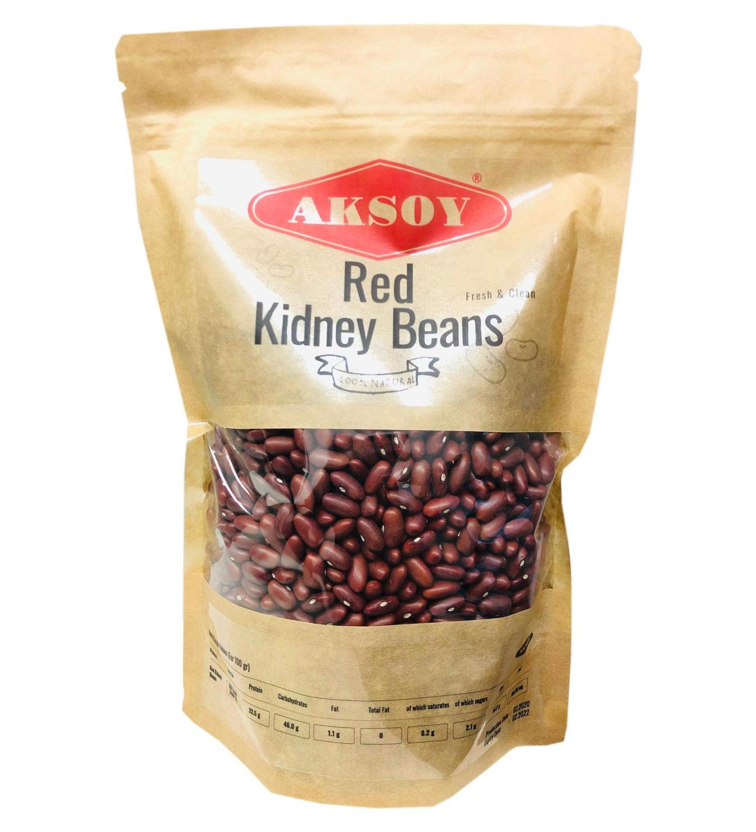 AKSOY Quality Red Kidney Beans 1.25KG - Premium Grade Beans, 1.25 Kilograms - Buy Online on GoSupps.com