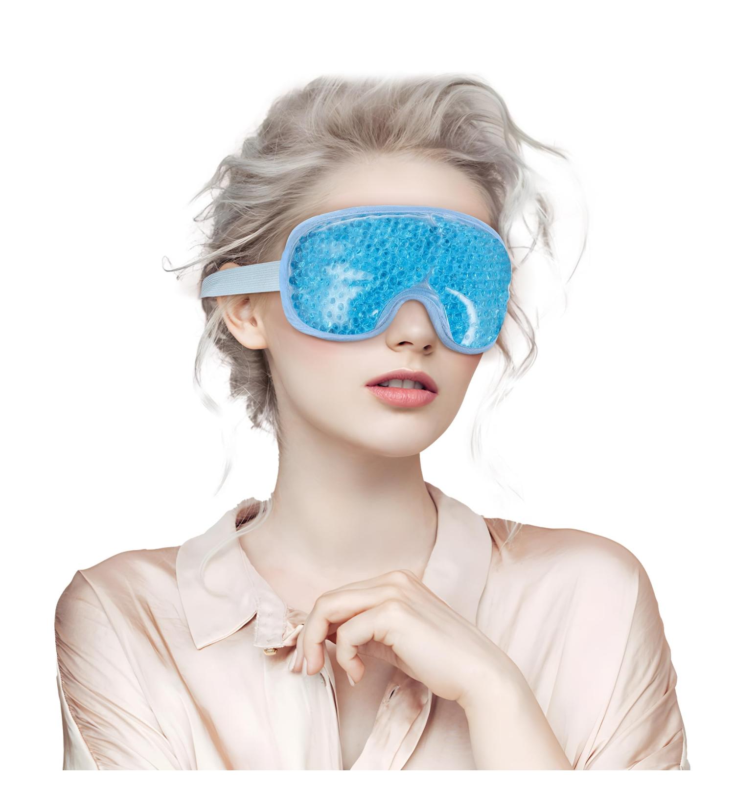 ASAB Cooling Eye Mask Gel Eye Mask with Soft Plush Double Sided Eye Mask for Puffy Eyes Reduces Headache Migraine Sinus Pain Reusable Cold Compress Eye Mask for Hot Cold Use Ice Eye Mask for Dry Eyes - Buy Online on GoSupps.com