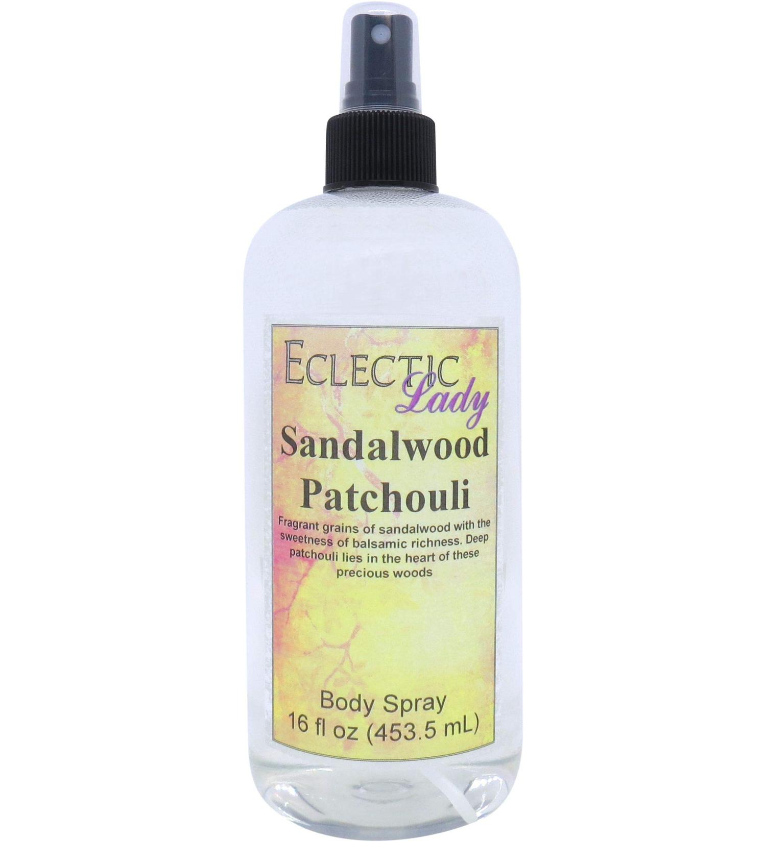 Sandalwood Patchouli Body Spray Body Mist for Women with Clean Light & Gentle Fragrance Long Lasting Perfume with Comforting Scent for Men & Women Cologne with Soft Subtle Aroma For Daily Use Regular Strength 16 Fluid Ounces - Buy Online on GoSupps.com