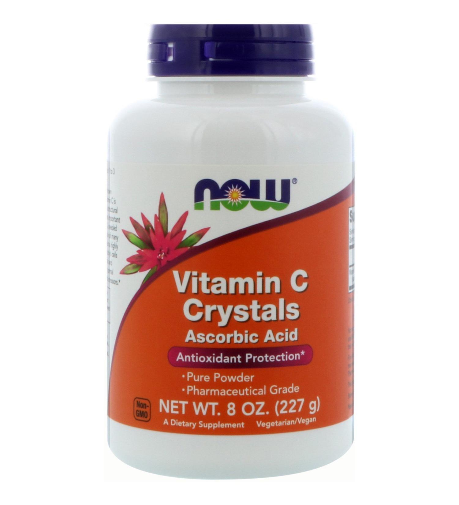 Now Foods Vitamin C Crystals 8 oz (227 g) - Buy Online on GoSupps.com