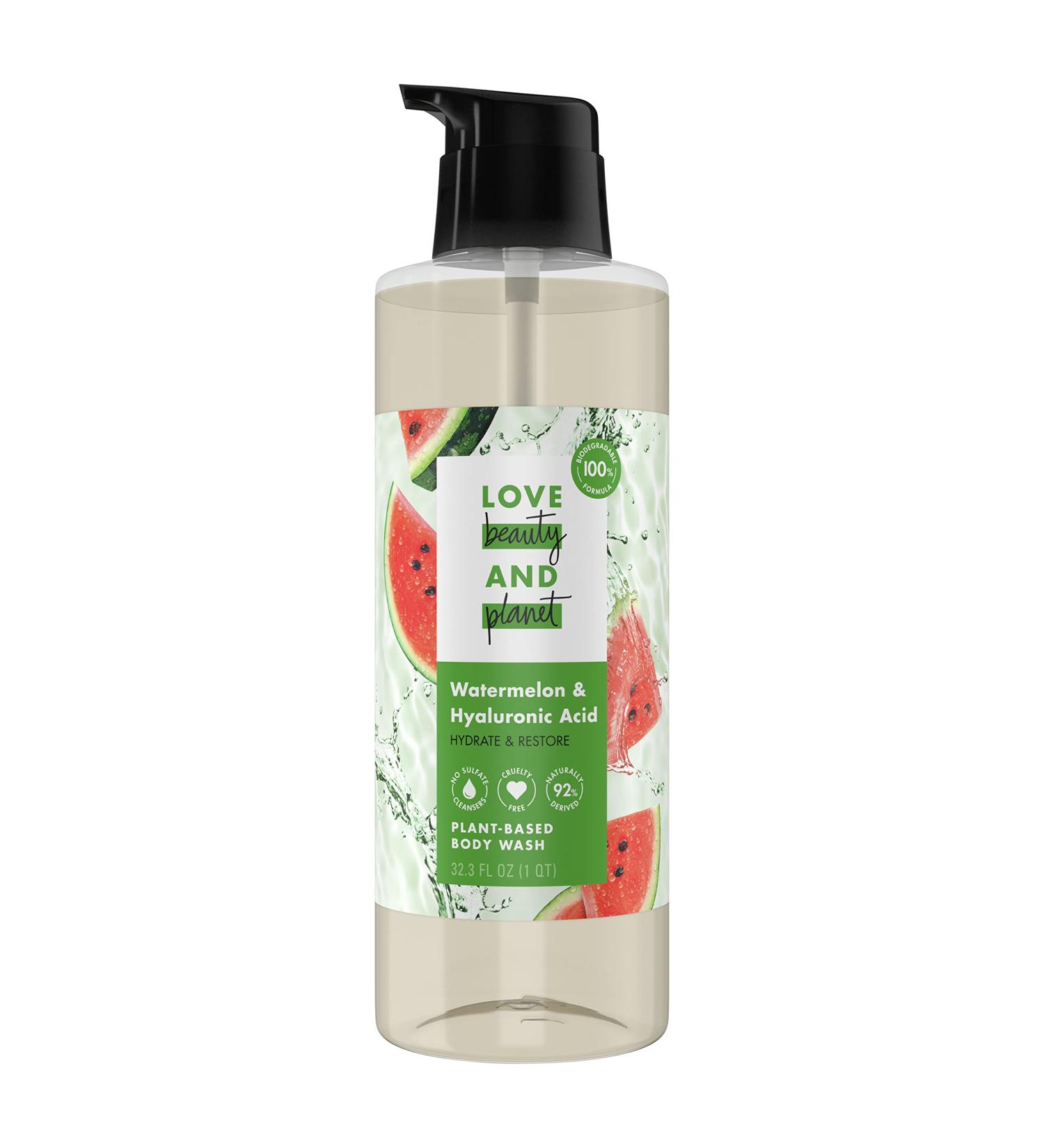 Love Beauty And Planet Watermelon & Hyaluronic Acid Body Wash - 32.3 fl oz - Buy Online on GoSupps.com