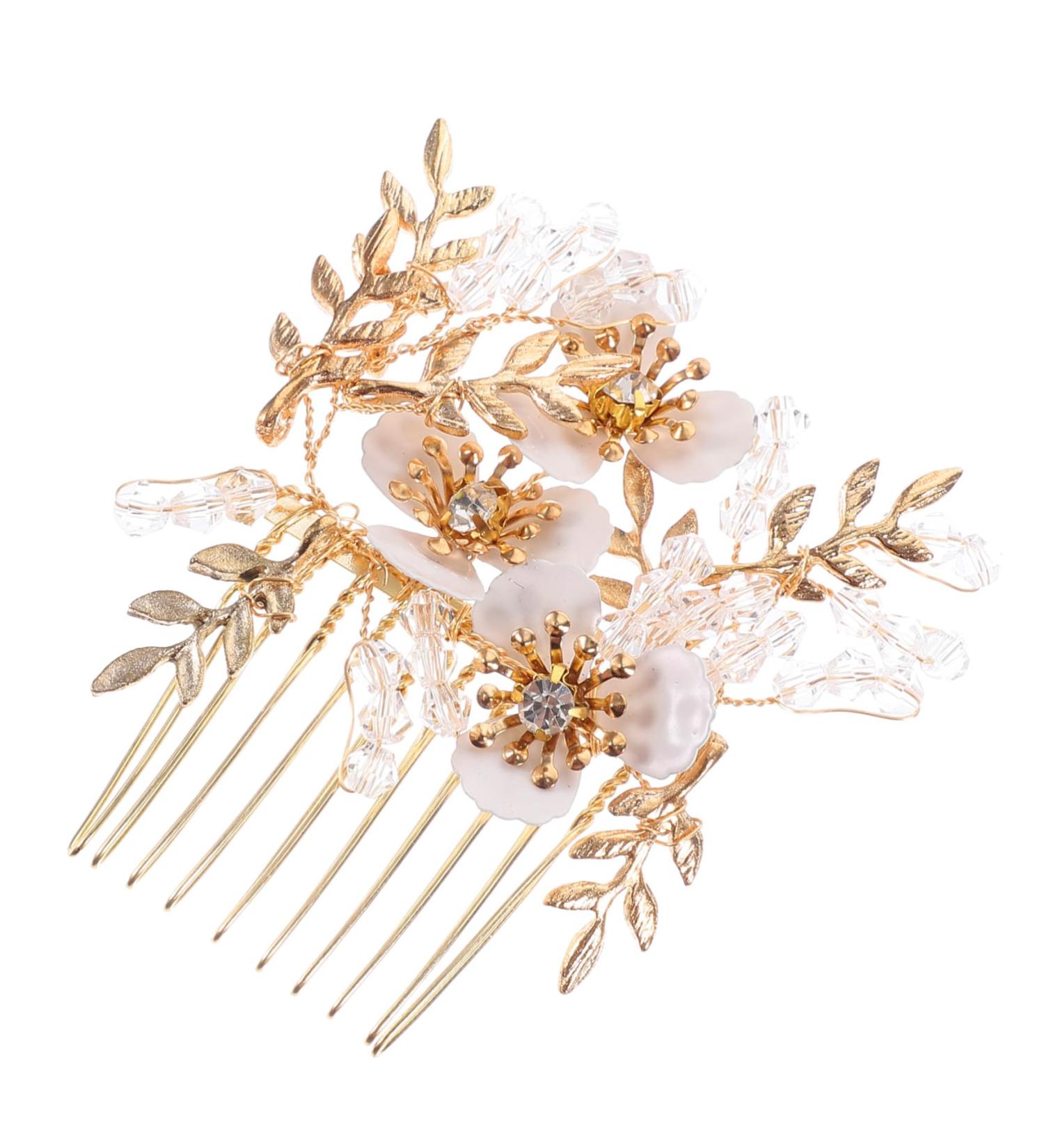 MAGICLULU Hair Comb Wedding Hair Clip Fairy Jewelry for Women Hair Accessories for Women Elegant Hair Accessory Wedding Hair Accessories Tiara Bride Hair Piece Rhinestones Zinc Alloy - Buy Online on GoSupps.com