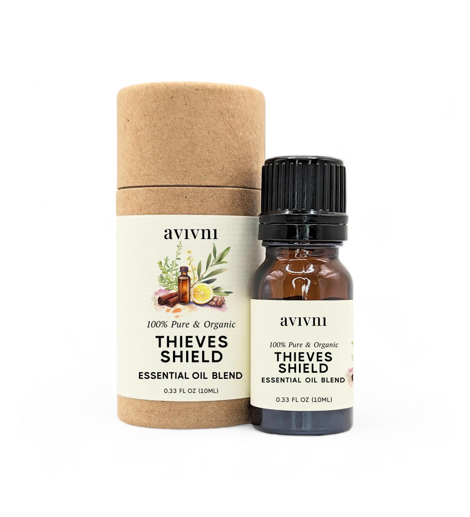 Thieves Shield Essential Oil Blend - 100% Pure & Natural Organic Aroma for Hair Skin & Diffuser (10ml - Buy Online on GoSupps.com