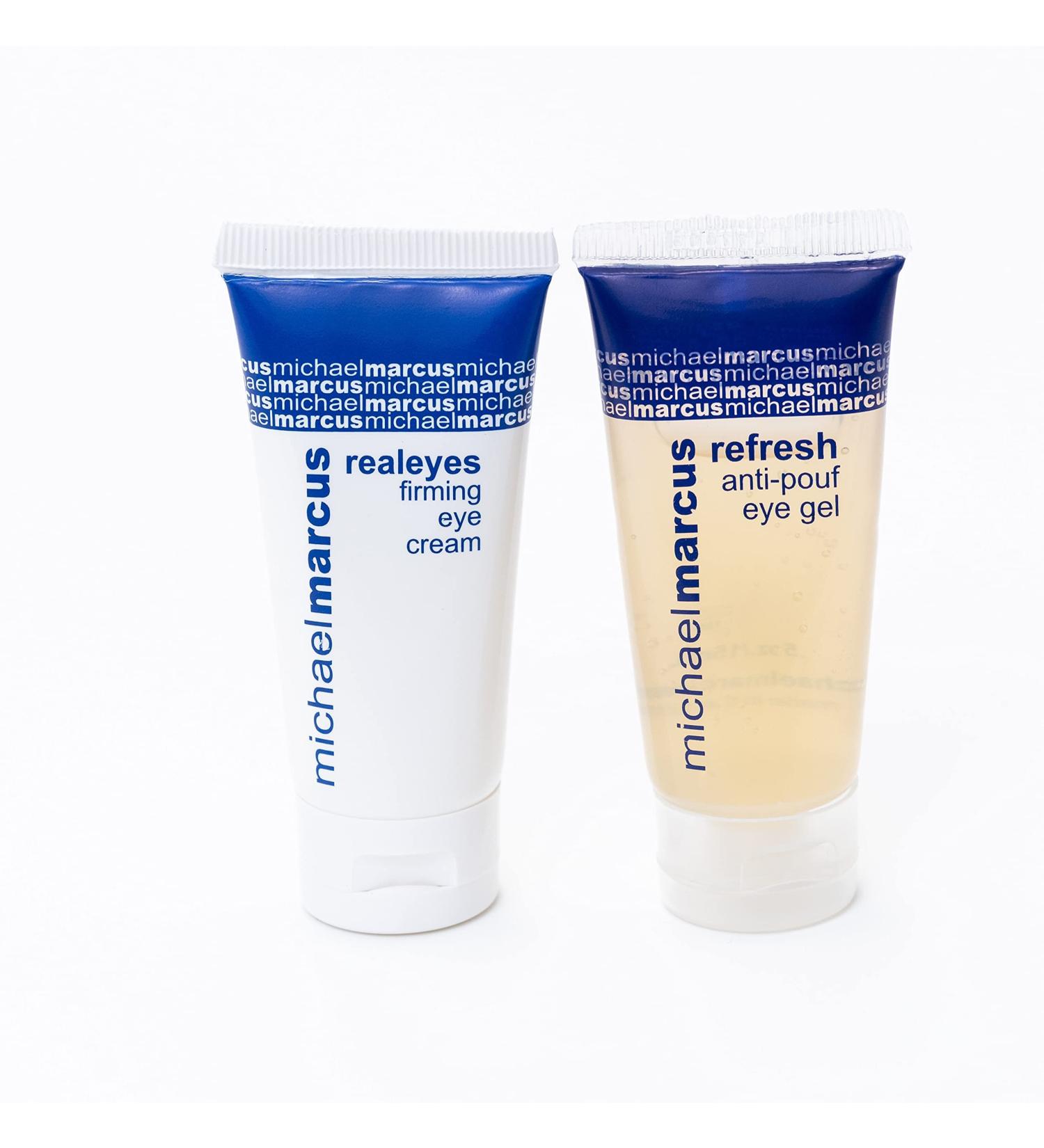 Micahel Marcus RealEyes & Refresh Eye Duo - Moisturizing Cream & Gel for Firmness, Elasticity, & Puffiness - Natural & Cruelty-Free (0.5oz x 2 Pack) - Buy Online on GoSupps.com