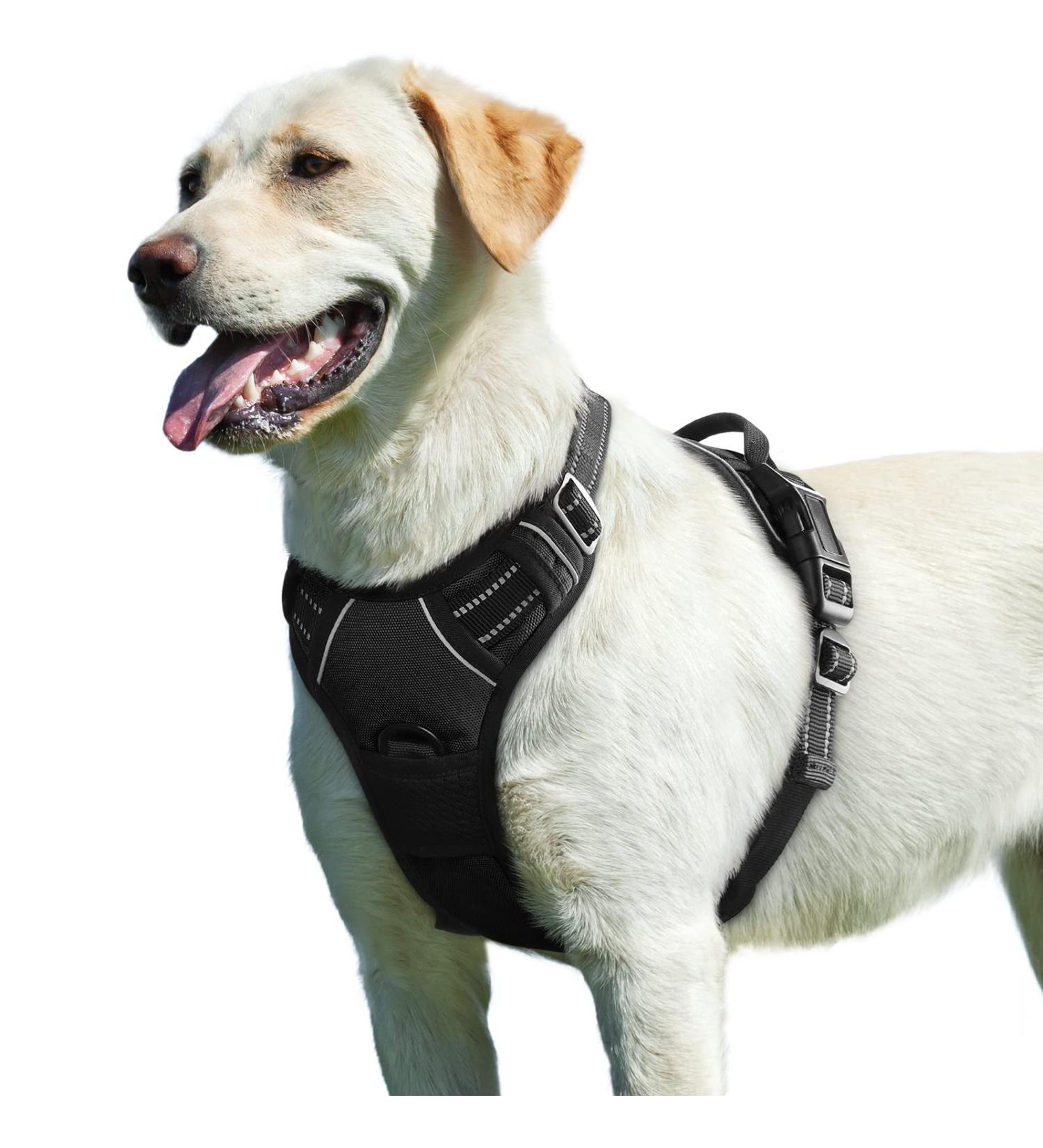 thumbnail image 2 of Medium No-Pull Vest - Adjustable, Reflective, With Handle, Sizes XS To XXL, Pink Dog Harness 2 of 14