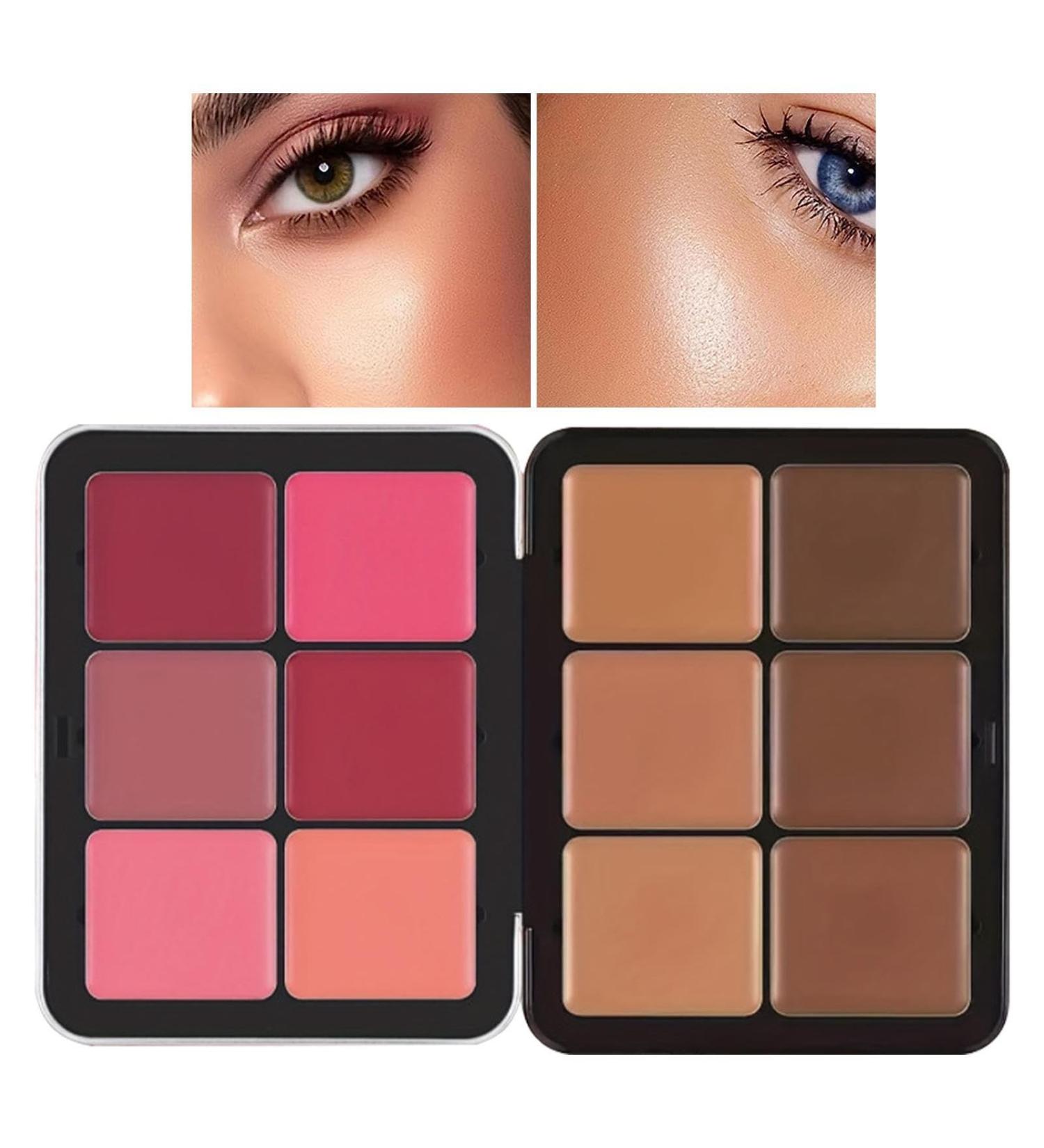 Cream Blushes Palette Facial Camouflage ing Pallet Facial Camouflage ing Pallet Correcting Cream Waterproof Long-lasting Concealer Palette For Dark Circles Pochy - Buy Online on GoSupps.com