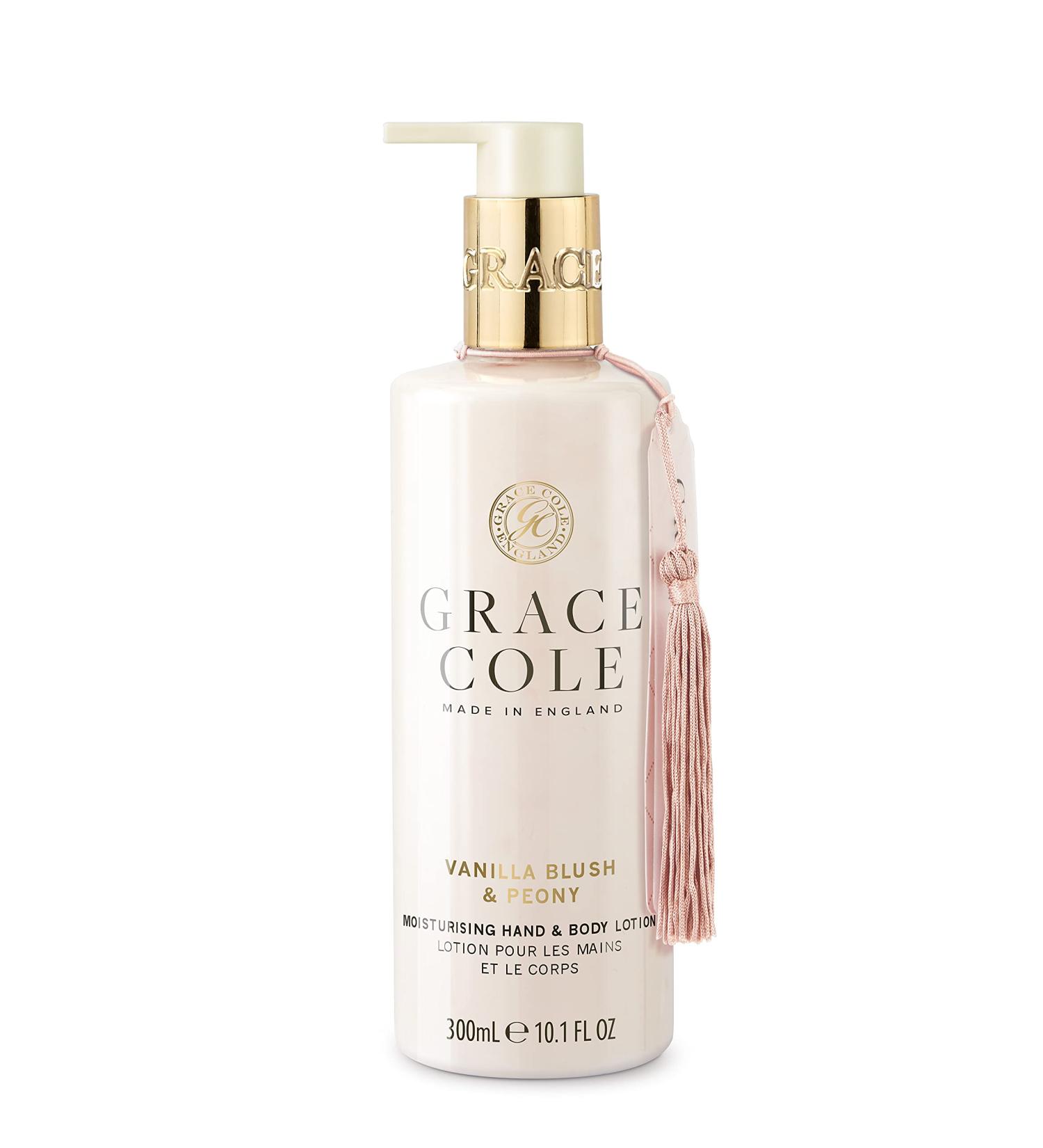 Buy Grace Cole Vanilla Blush & Peony Body Lotion 300ml - Nourishing Moisturizer for All Skin Types - International Shipping Available - Buy Online on GoSupps.com