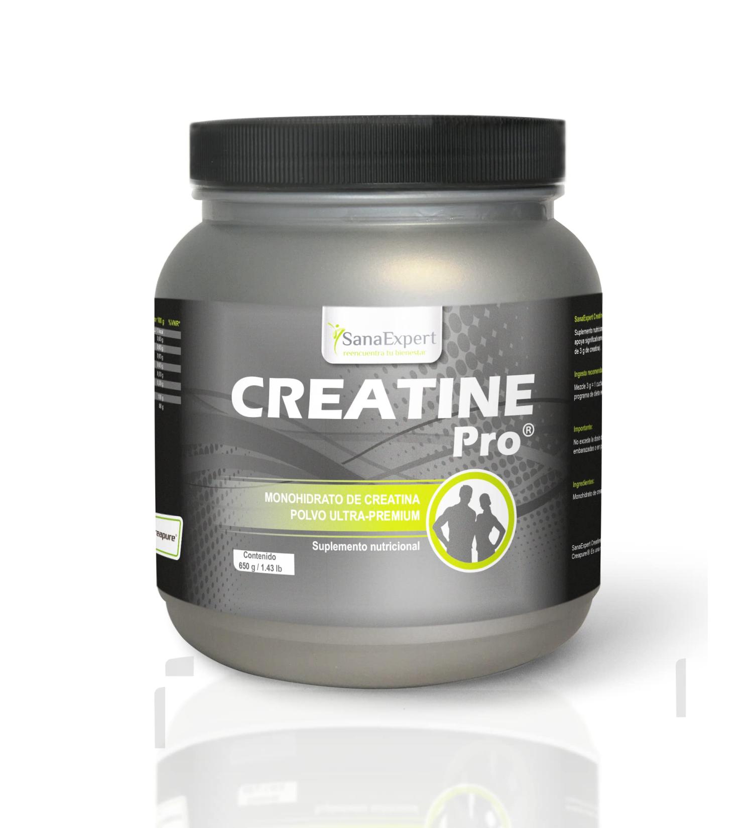 Buy SanaExpert Creatine Pro (Creapure) - 100% Creatine Monohydrate Powder 215 Servings Well Soluble Climate-Neutral International Shipping - Buy Online on GoSupps.com