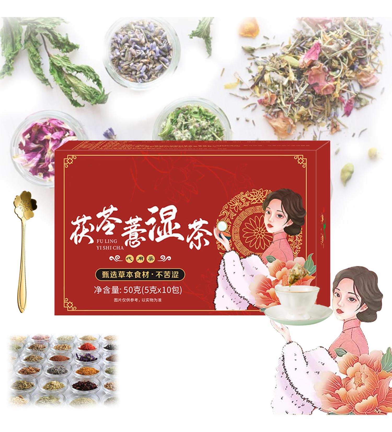 Body Dampness Clearing Herbal Tea Dampness Removing Tea Poria Herbal Tea Herbal Stone Clearing Tea 18 Flavors Liver Care Tea Chinese Nourishing Liver Tea 10Packs/ Box (1 Box(10Pcs)) - Buy Online on GoSupps.com