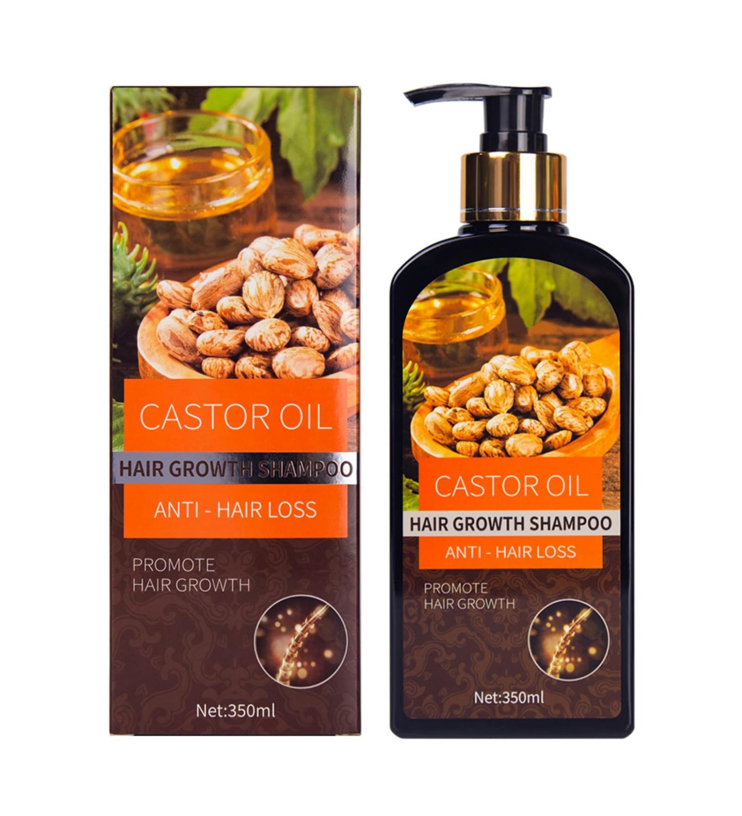 Hocossy Castor Oil Hair Growth Shampoo - Volumizing Shampoo for Hair Loss Thin Hair Shampoo for Men & Women Natural Ingredients 350m Castor Oil Shampoo - Buy Online on GoSupps.com