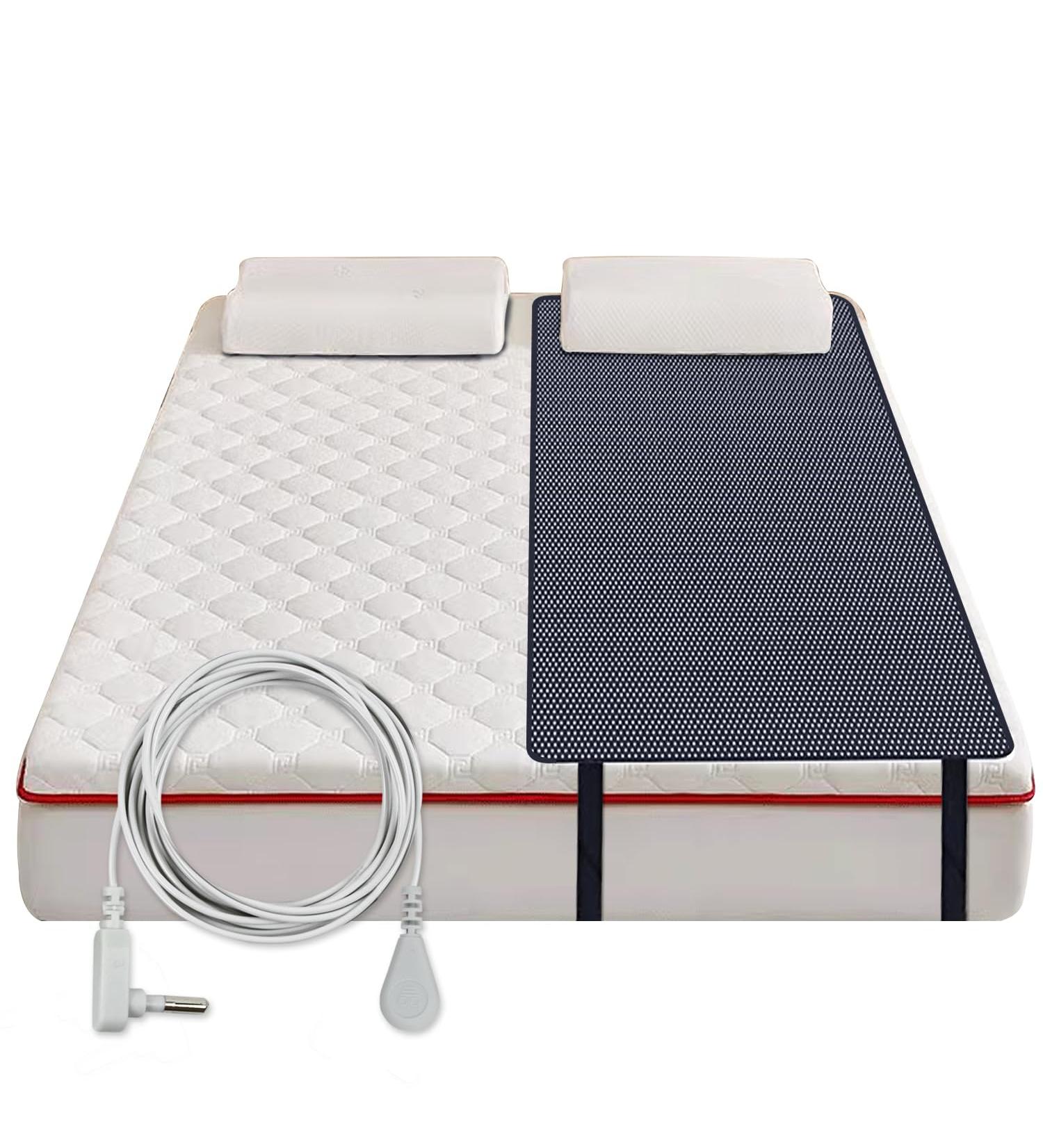 Chiaochutty Grounding Mat for Bed | Breathable Sleep Therapy Mat | 68x180 cm | Enhance Sleep & Well-Being - Buy Online on GoSupps.com