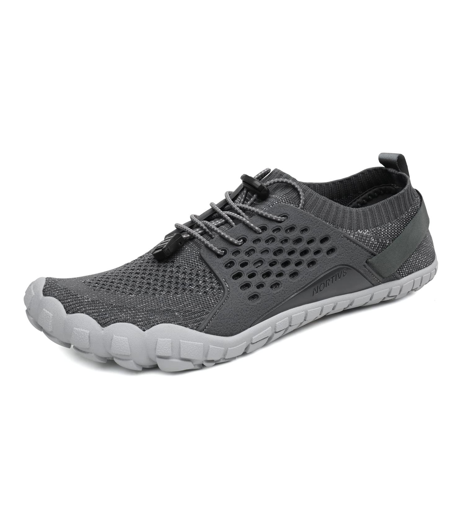 NORTIV 8 Men's Barefoot Water Shoes - Lightweight Sports Aqua Shoes (Size 9, Grey) - Buy Online on GoSupps.com