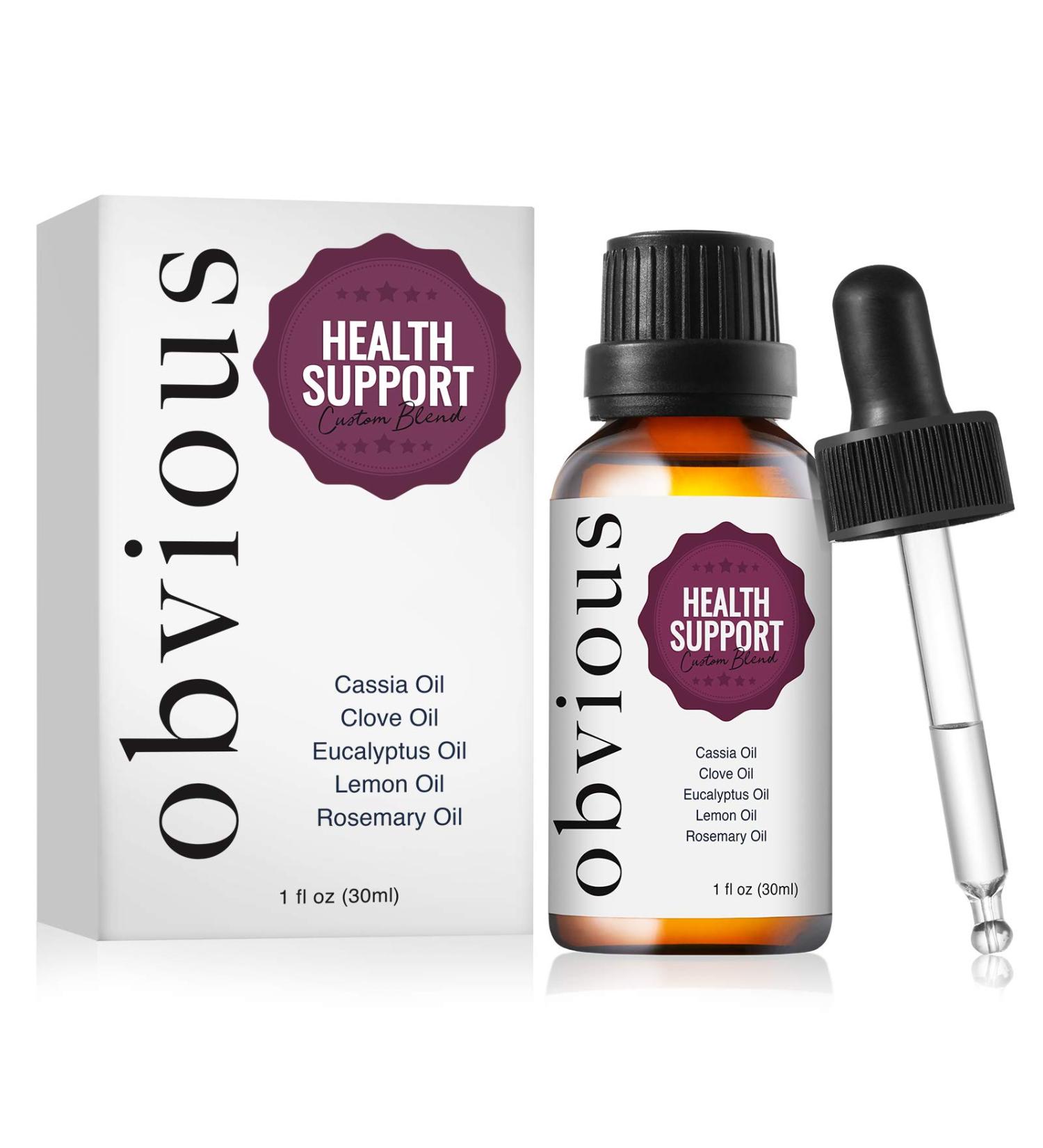 Obvious Health Support Essential Oil Blend - 100% Pure Therapeutic Remedy - 1 oz. Health Blend 1 Fl Oz (Pack of 1) - Buy Online on GoSupps.com