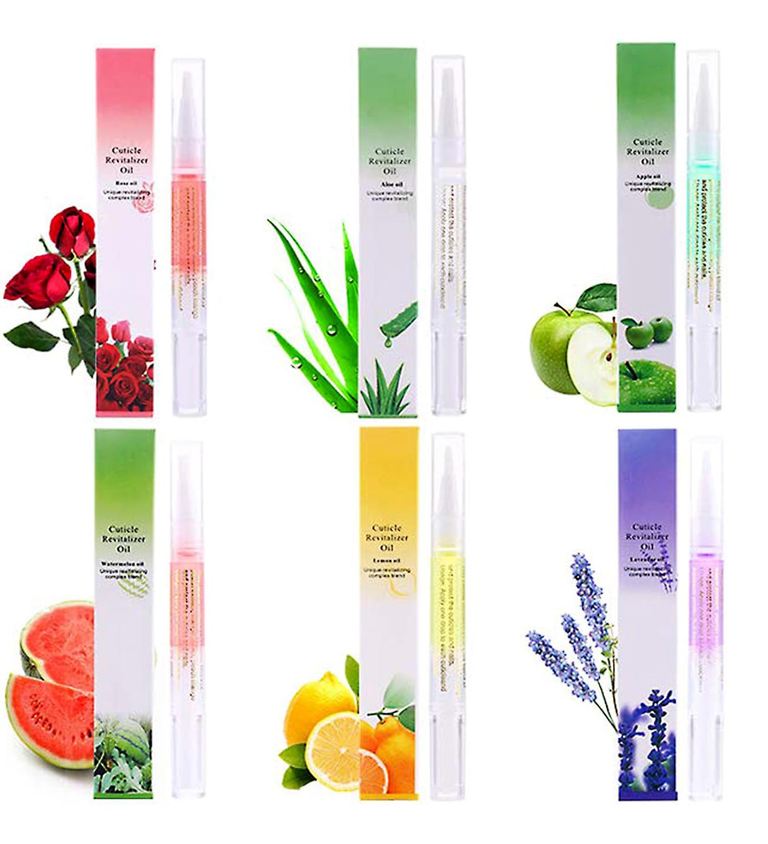 Jutqut Cuticle Oil Pen 6Pcs Nail Polish Repair Gel Pen Care Oil Pen Nutrition Oil Nail Care Repair Cracked Dry Cuticle Manicure Care Moisturize & Polish for Nails Strengthener Nail Growth - Buy Online on GoSupps.com