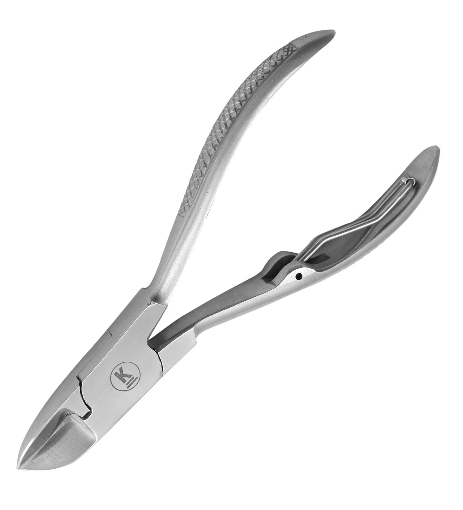 K-Pro Nail Nippers - Mens Heavy Duty Toenail Clippers/Cutters for Thick Toe Nails - Podiatry (Satin) - Buy Online on GoSupps.com