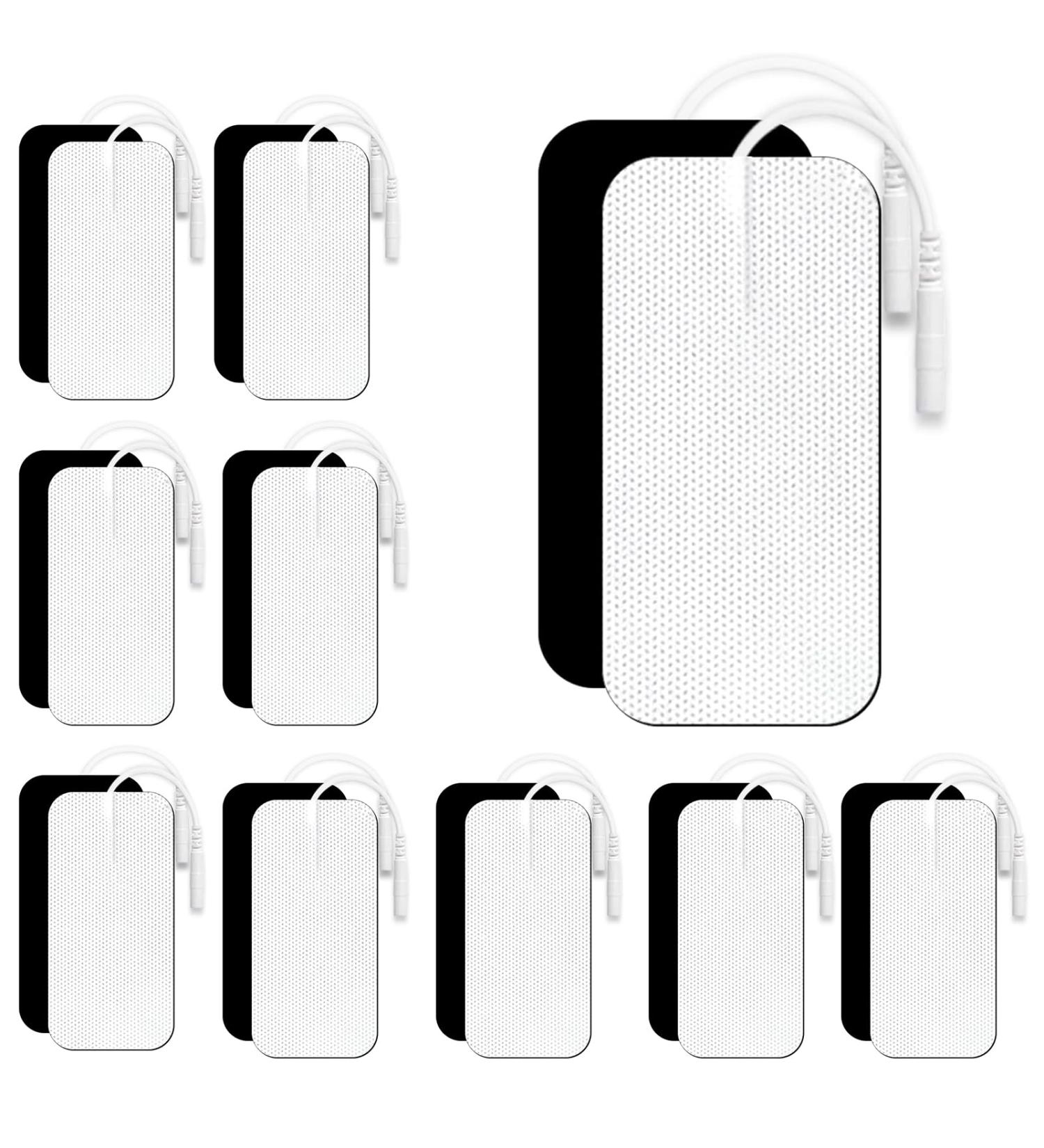 TENS Electrodes Pads - 20 Self-Adhesive Reusable 50x100mm for Muscle & Joint Pain Relief - Compatible with Most TENS Devices - Buy Online on GoSupps.com