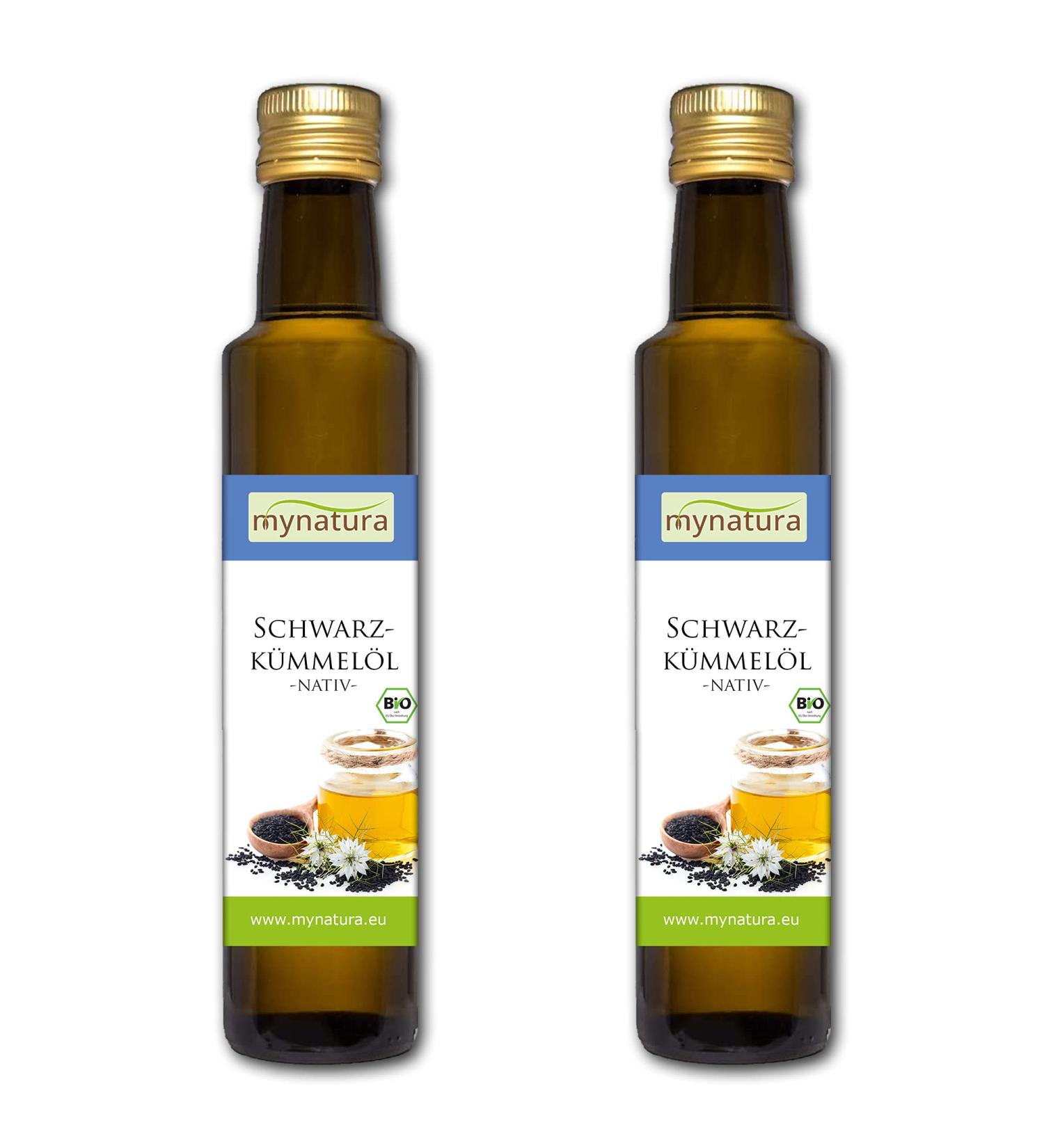 Mynatura Organic Black Seed Oil - Premium Fatty Acids - 500ml Bottle (2 x 500ml) - Buy Online on GoSupps.com