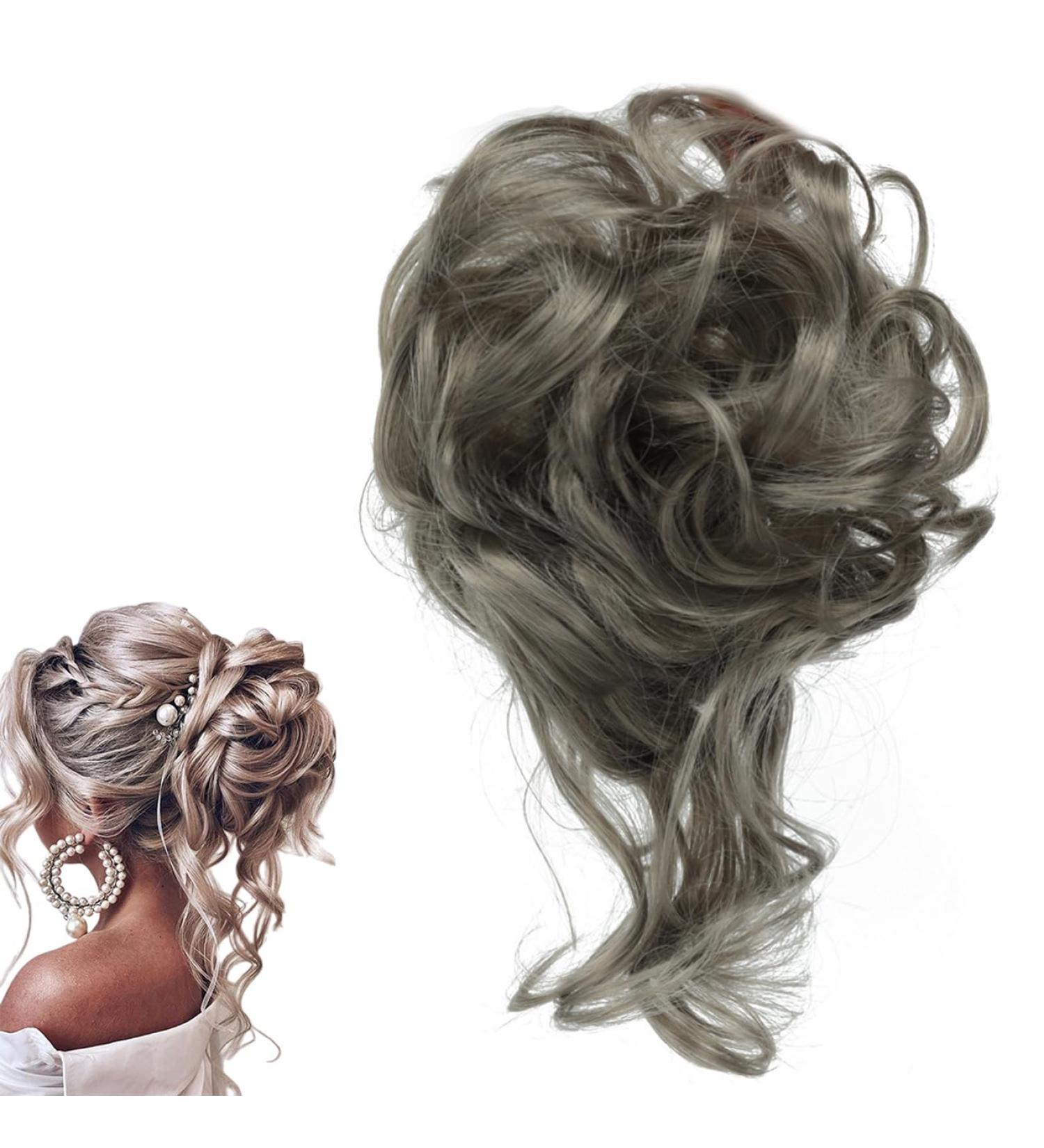 Prinfantasy Messy Hair Scrunchie Bun Extension - Updo Ponytail Hairpiece for Women | GBFQ020 - Buy Online on GoSupps.com