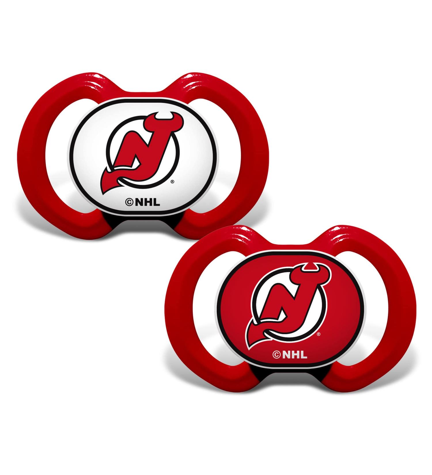 NHL New Jersey Devils BabyFanatic Pacifier 2-Pack | Officially Licensed League Gear - Buy Online on GoSupps.com
