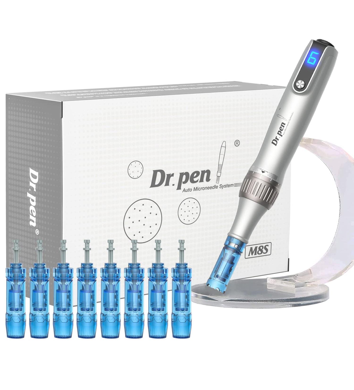 Dr.Pen Ultima M8S 2023 Microneedling Pen Bundle | 9x 0.25mm Cartridges | Professional Wireless Skin Pen for Face, Body & Beard - Buy Online on GoSupps.com