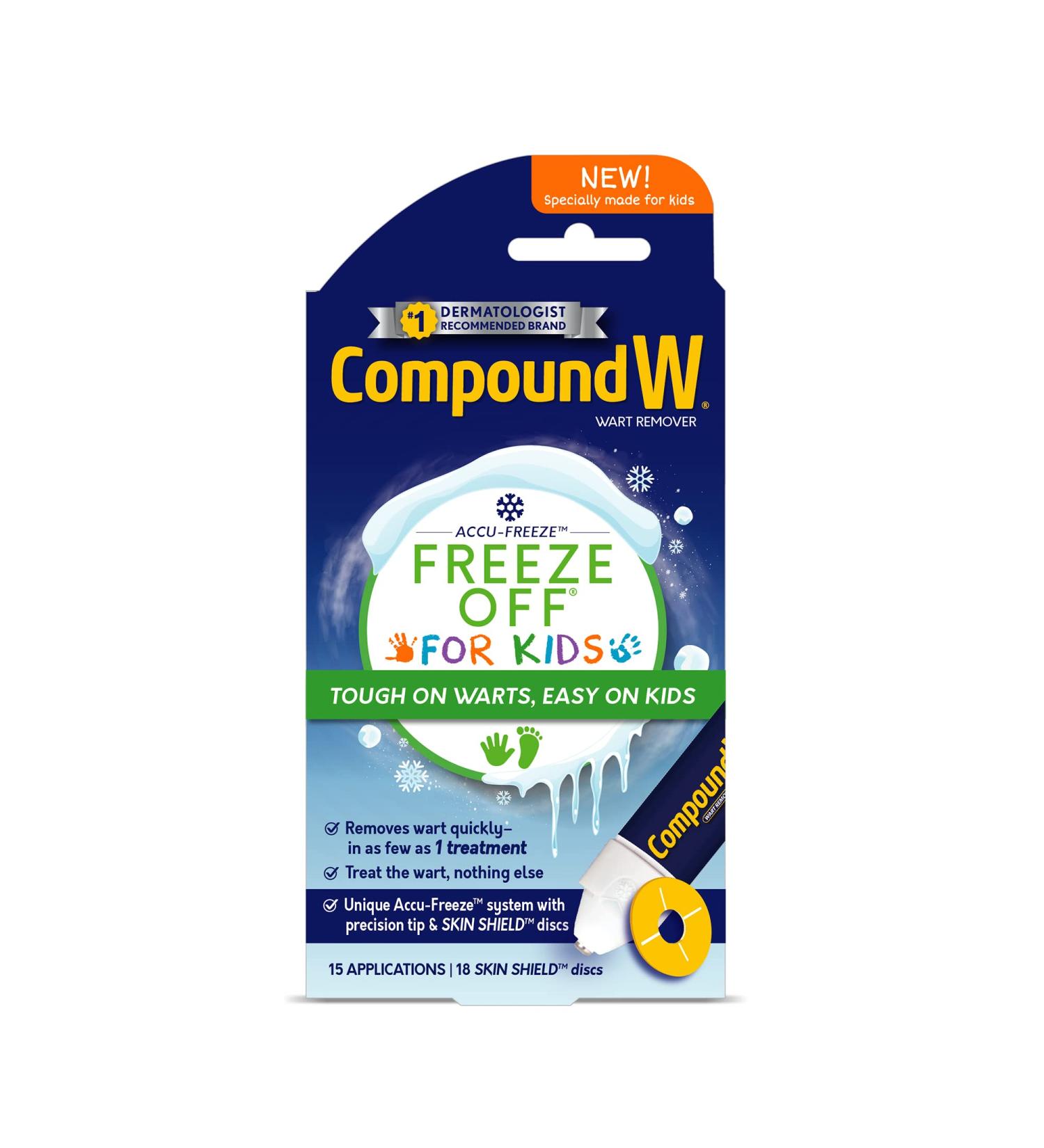 Compound W Freeze Off for Kids - Wart Removal Treatment - 15 Applications - Buy Online on GoSupps.com