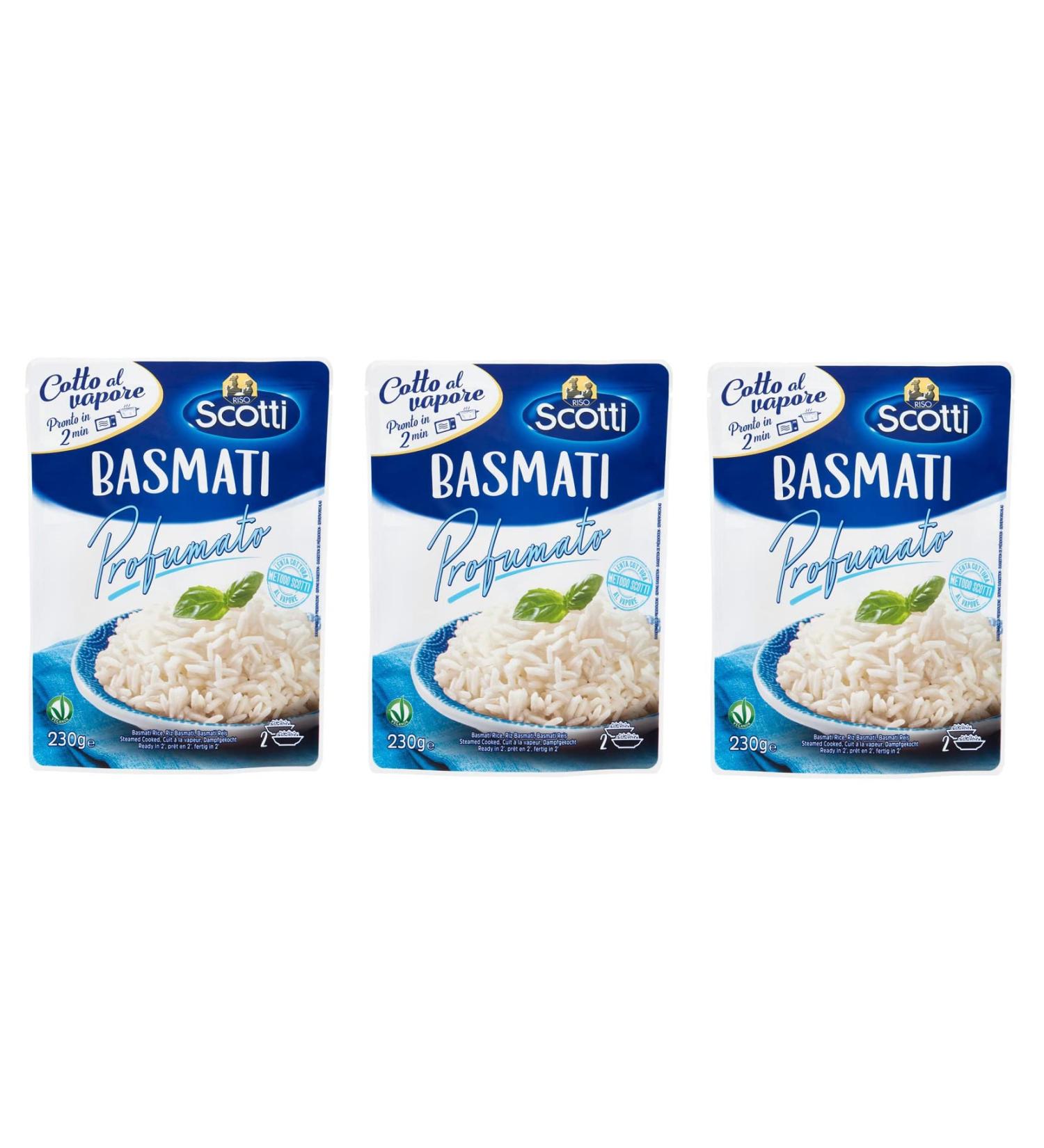  Italian Gourmet E.R. Scotti Basmati Rice 230g Ready to Steam Pack of 3 - Buy Online on GoSupps.com