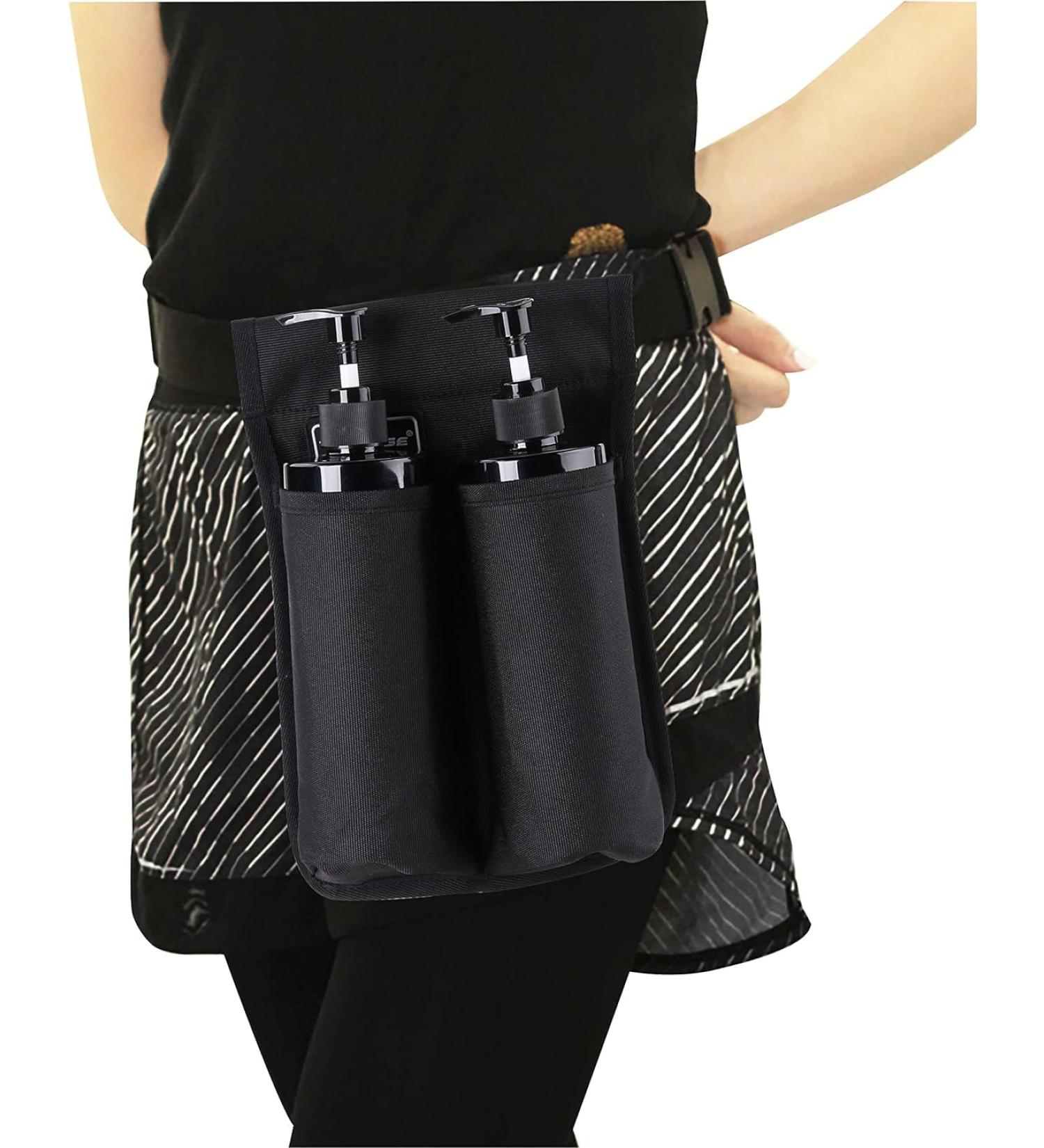Massage Bottle Bag & Oil Holster | Premium Lotion Holder for Massage Therapists - TH2KD-9DBlack-New - Buy Online on GoSupps.com