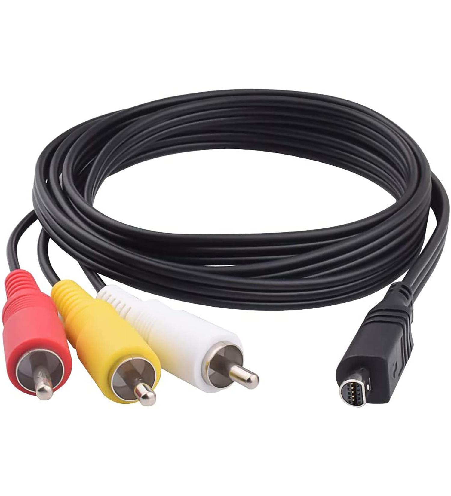 Sony AV Cable Replacement for Handycam VMC-15FS/VMC-30FS - 1.2m Cord for Sony Camcorders DCR-SR90/HDR-CX7/HDR-FX7 - Buy Online on GoSupps.com