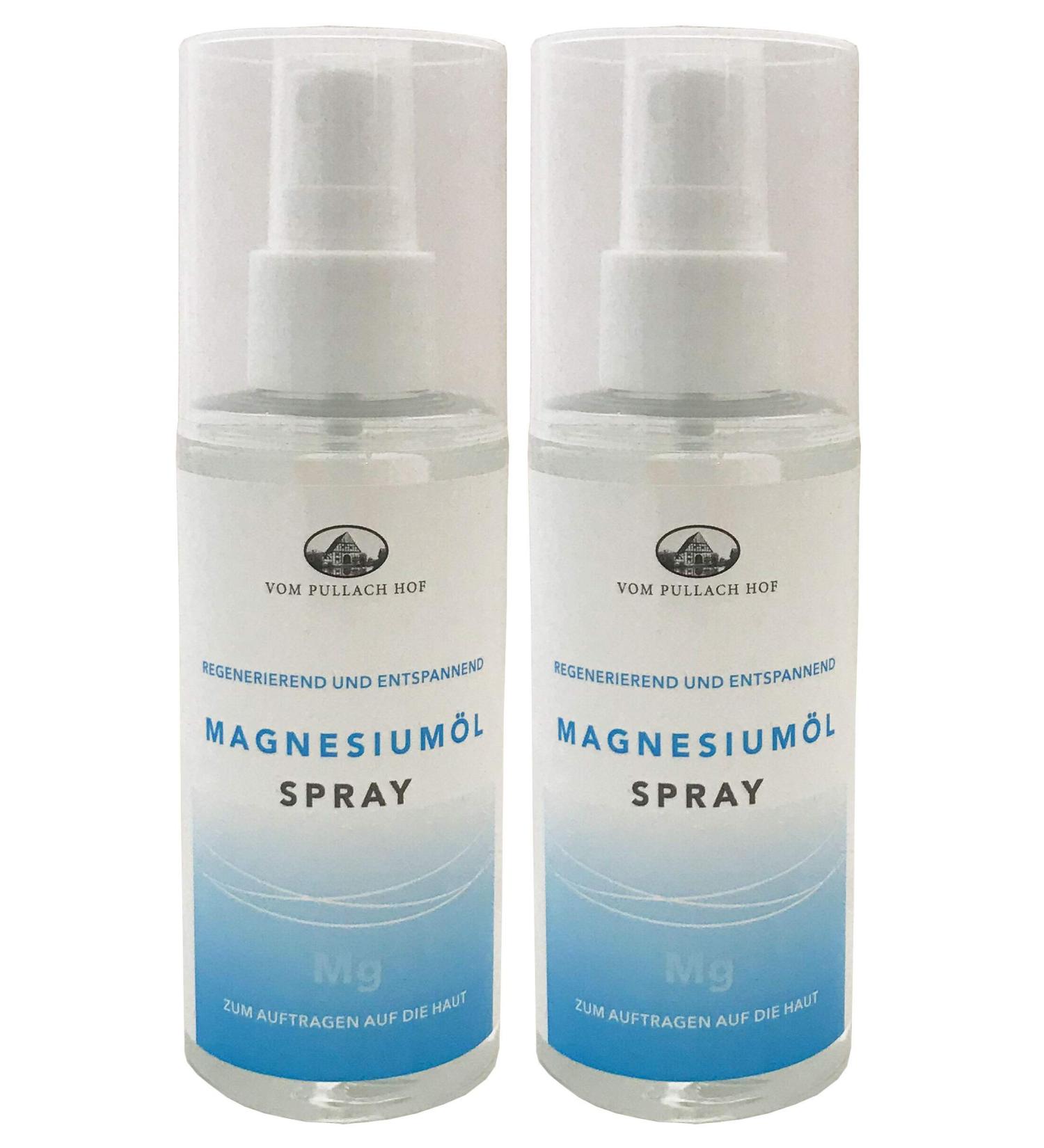 2x 150ml magnesium oil spray from Pullach Hof magnesium oil spray massage oil