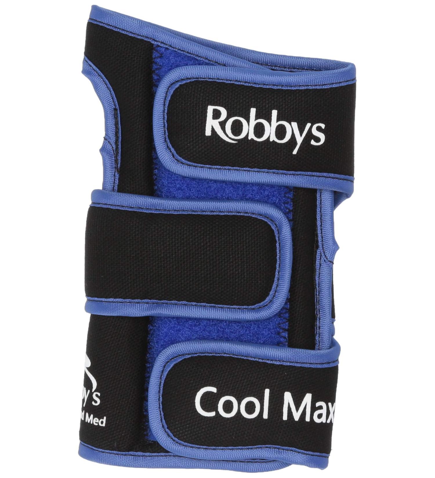 Robby's Coolmax Original Right Wrist Support, Black/Blue, Large