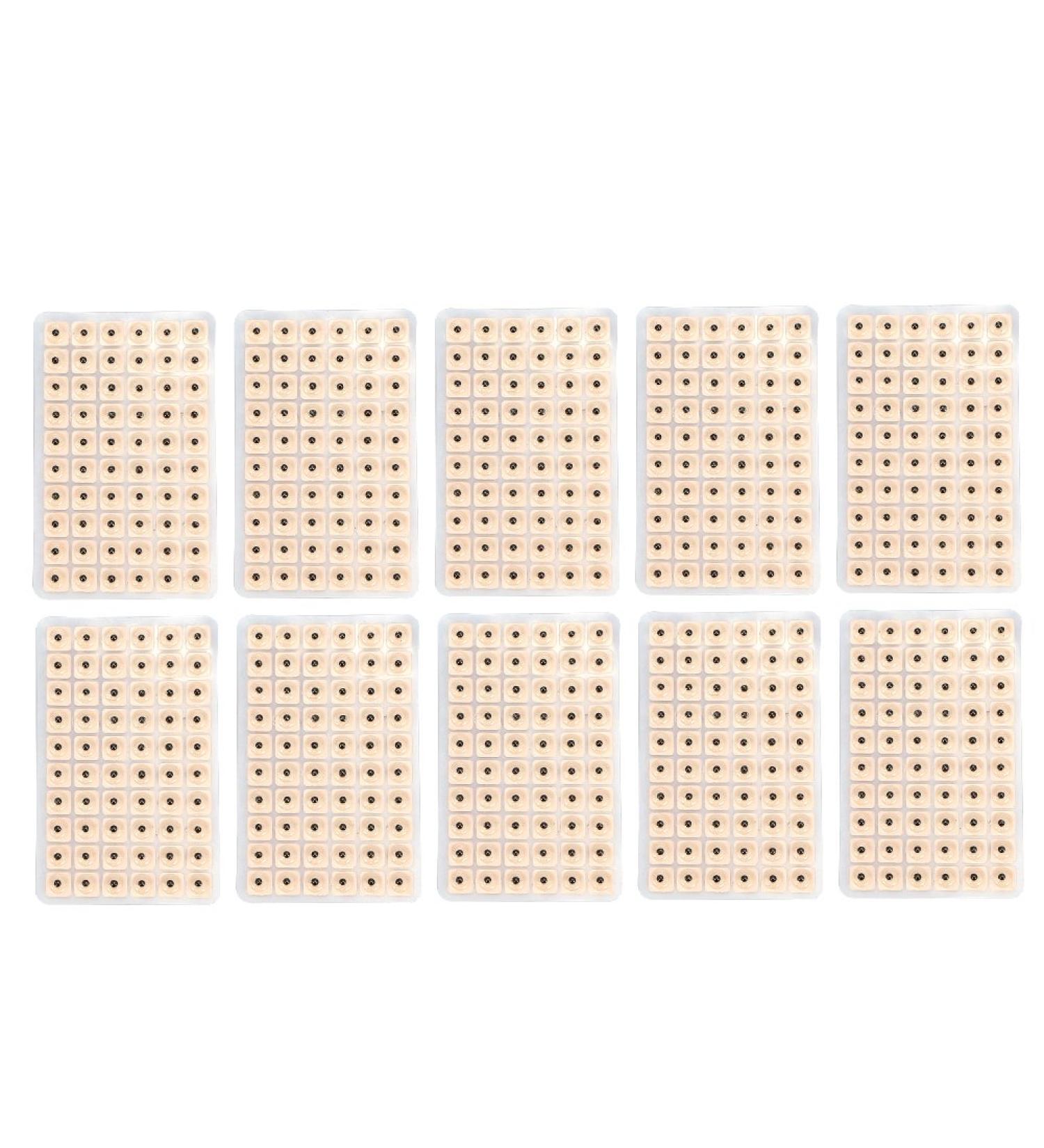 Permanent Ear Acupuncture Cups & Seeds - 600 Disposable Stickers for Improved Sleep & Eyesight - Buy Online on GoSupps.com