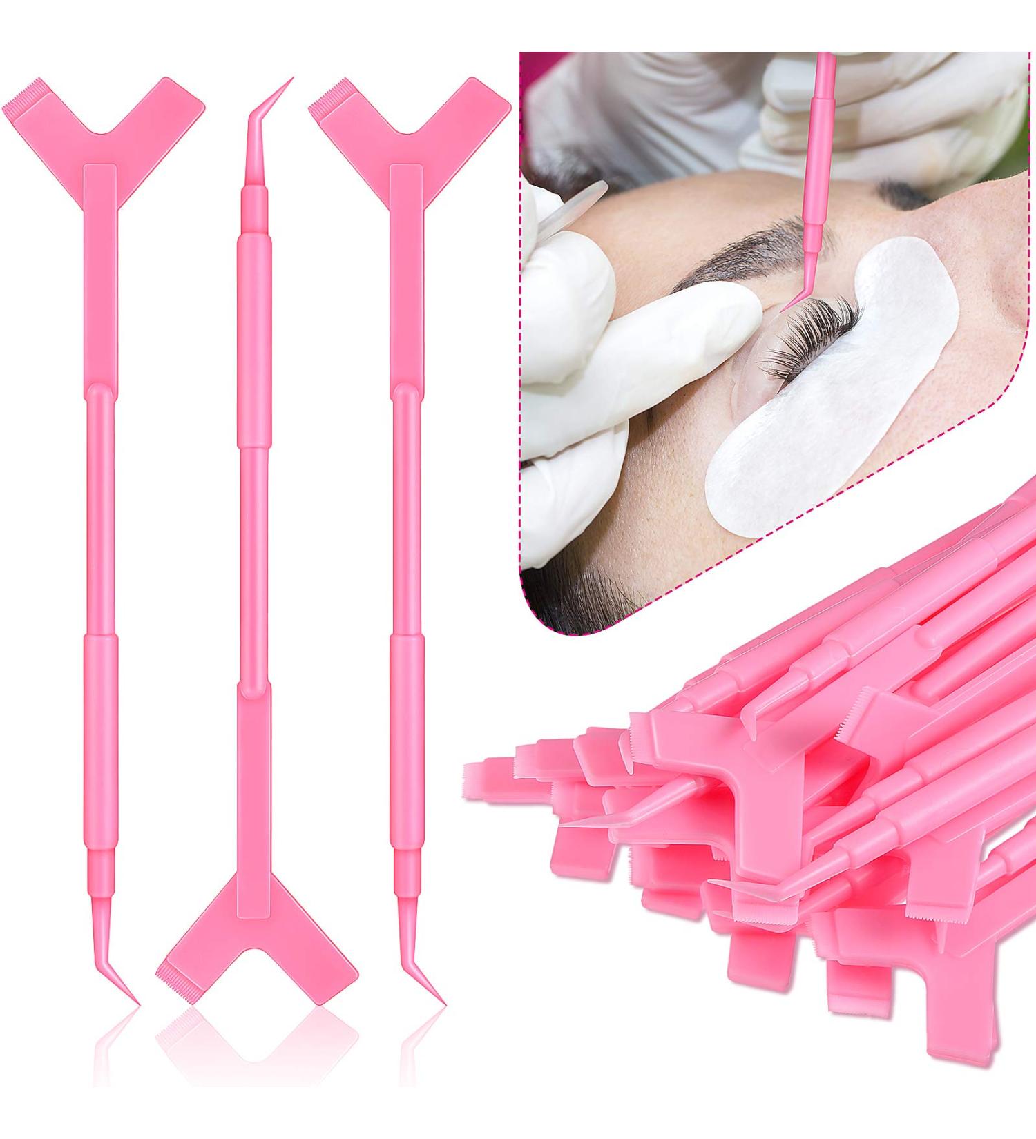 30-Piece Y Shape Eyelash Lift Tool Set - Silicone Brush for Lash Extension Makeup (Pink) - Buy Online on GoSupps.com