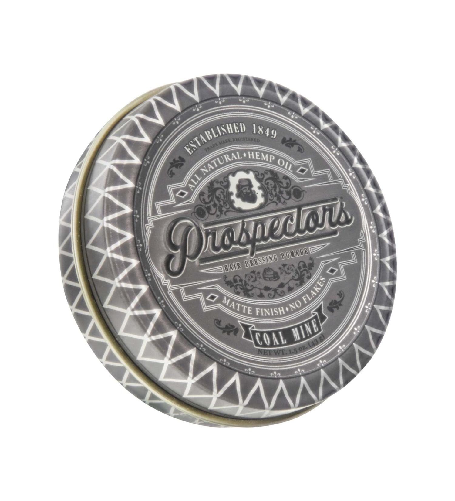 PROSPECTORS Coal Mine Matte Clay Hair Pomade 1.3 oz Tin Can