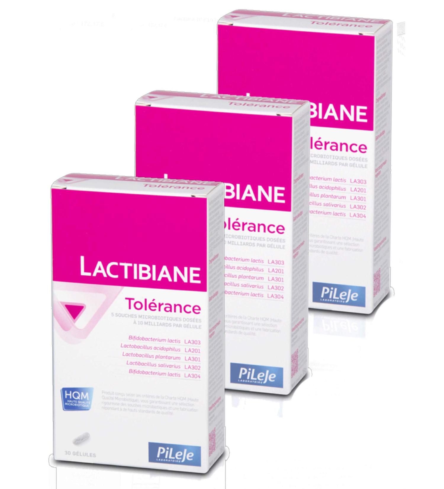 Pilege - Lactibiane Tol rance - Boite de 30 G lules - Lot de 3 boites (3) - Buy Online on GoSupps.com