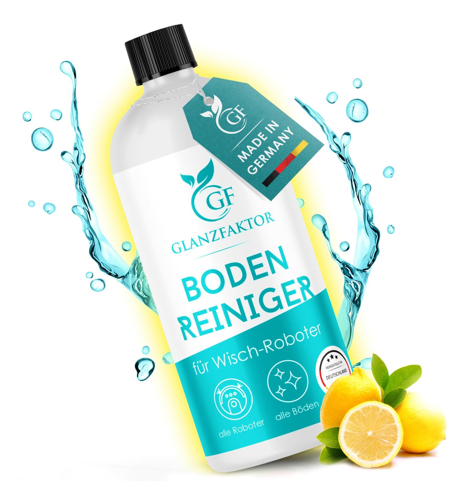 Gloss Factor Wiping Robot Cleaning Agent - 500ml Concentrate | Strong Floor Cleaner for Moped Robots - Streak-Free for All Surfaces - Buy Online on GoSupps.com