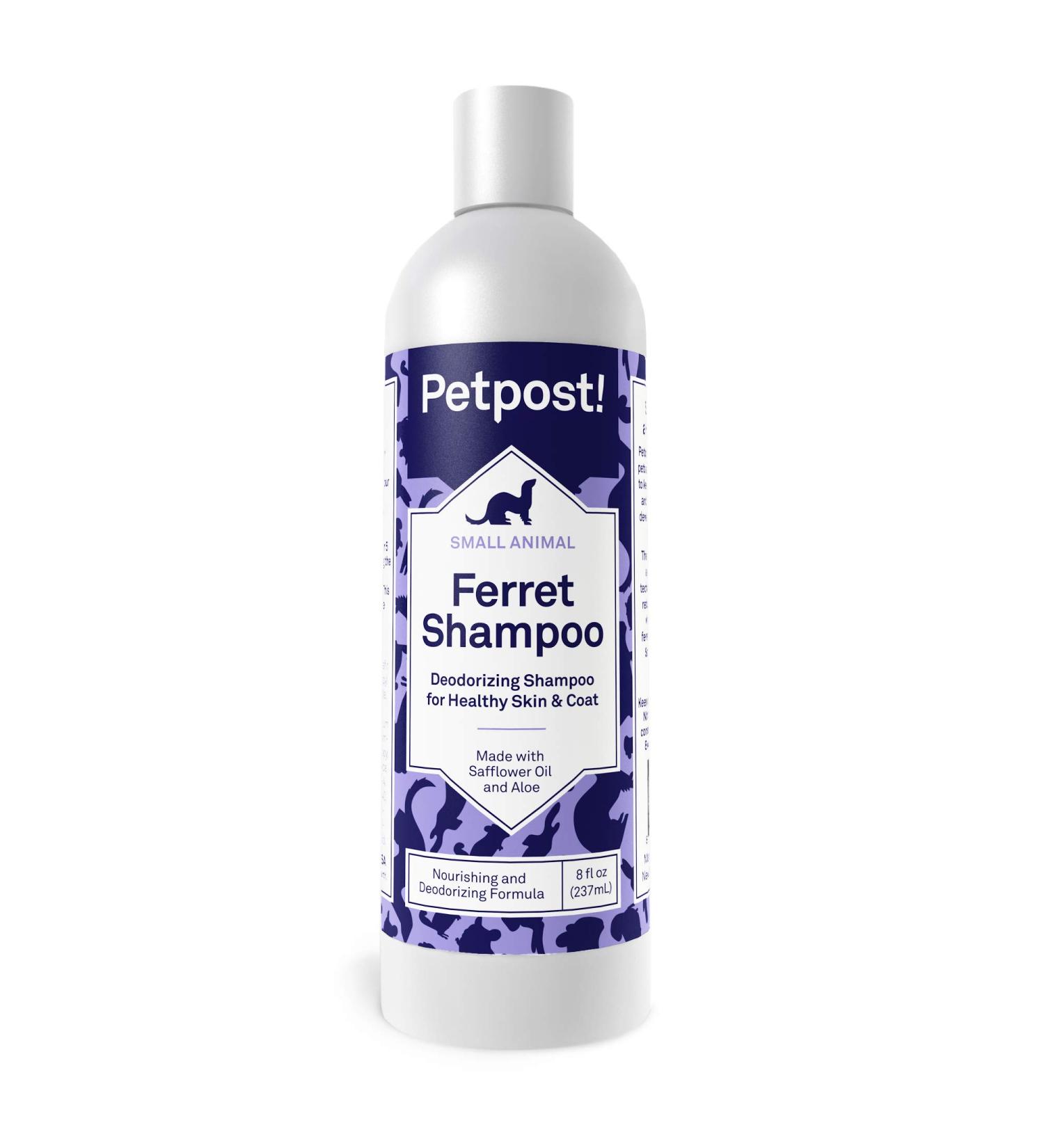 Petpost | Ferret Shampoo - Naturally Effective Deodorant Shampoo for Ferrets and Small Animals - Healthy Skin & Coat Formula 237 ml 236.6 ml (Pack of 1) - Buy Online on GoSupps.com