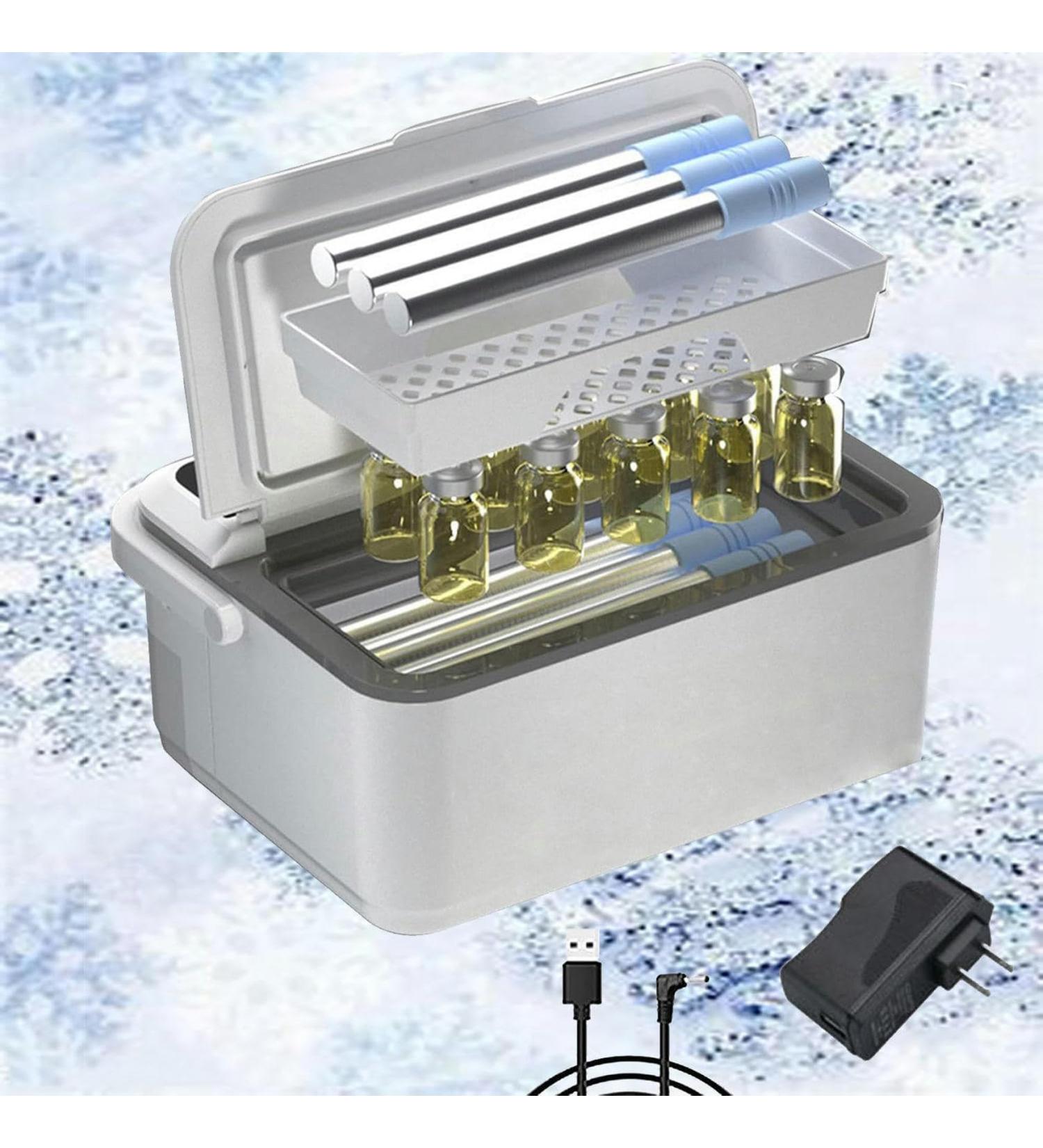 Portable Mini Rechargeable Auto Medical Insulin Refrigerator For Storing Diabetes Drugs 3 Sets 4batteries - Buy Online on GoSupps.com