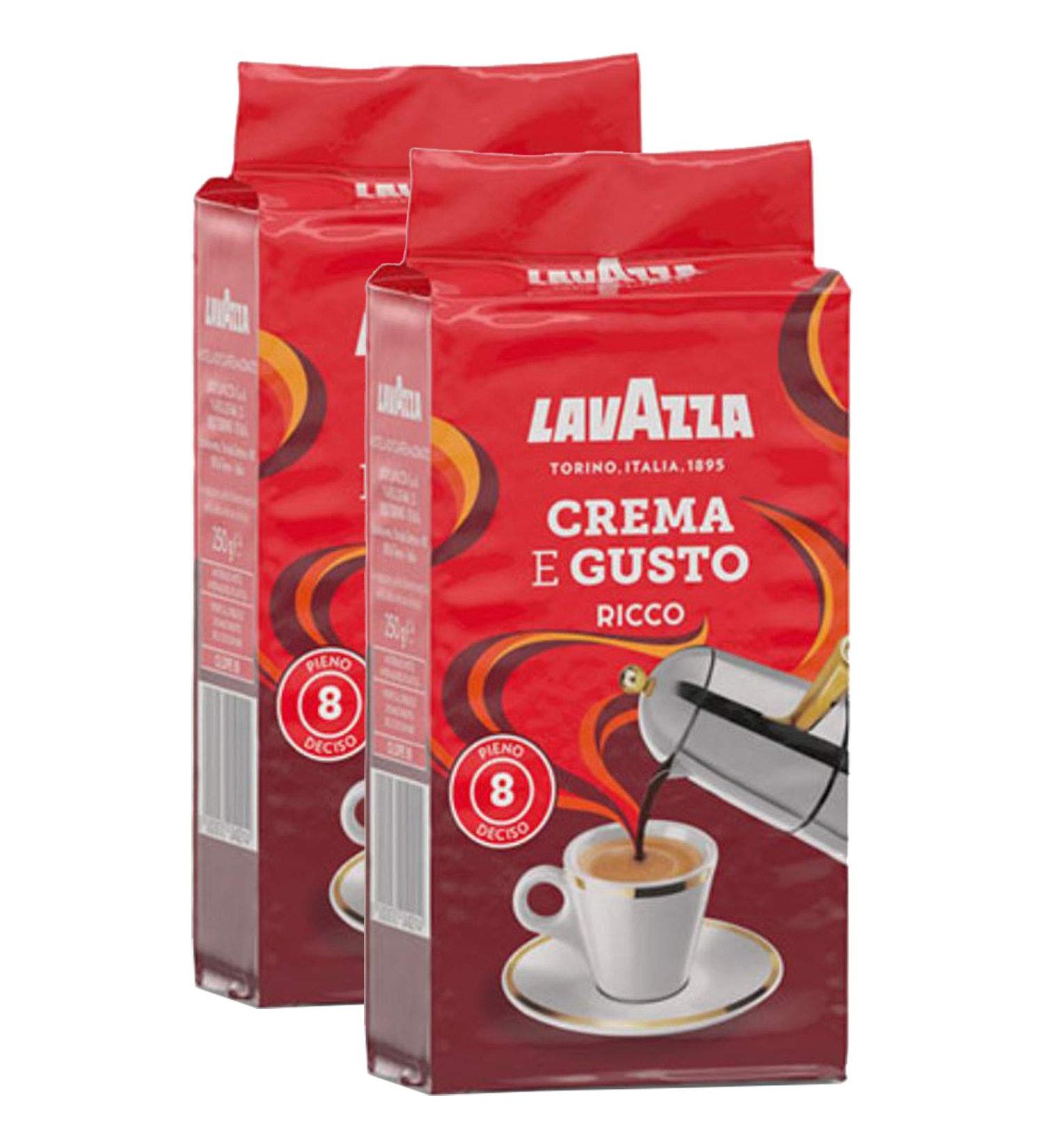  Lavazza Lavazza Crema e Gusto Ricco Caf Moulu 2x 250g - Buy Online on GoSupps.com