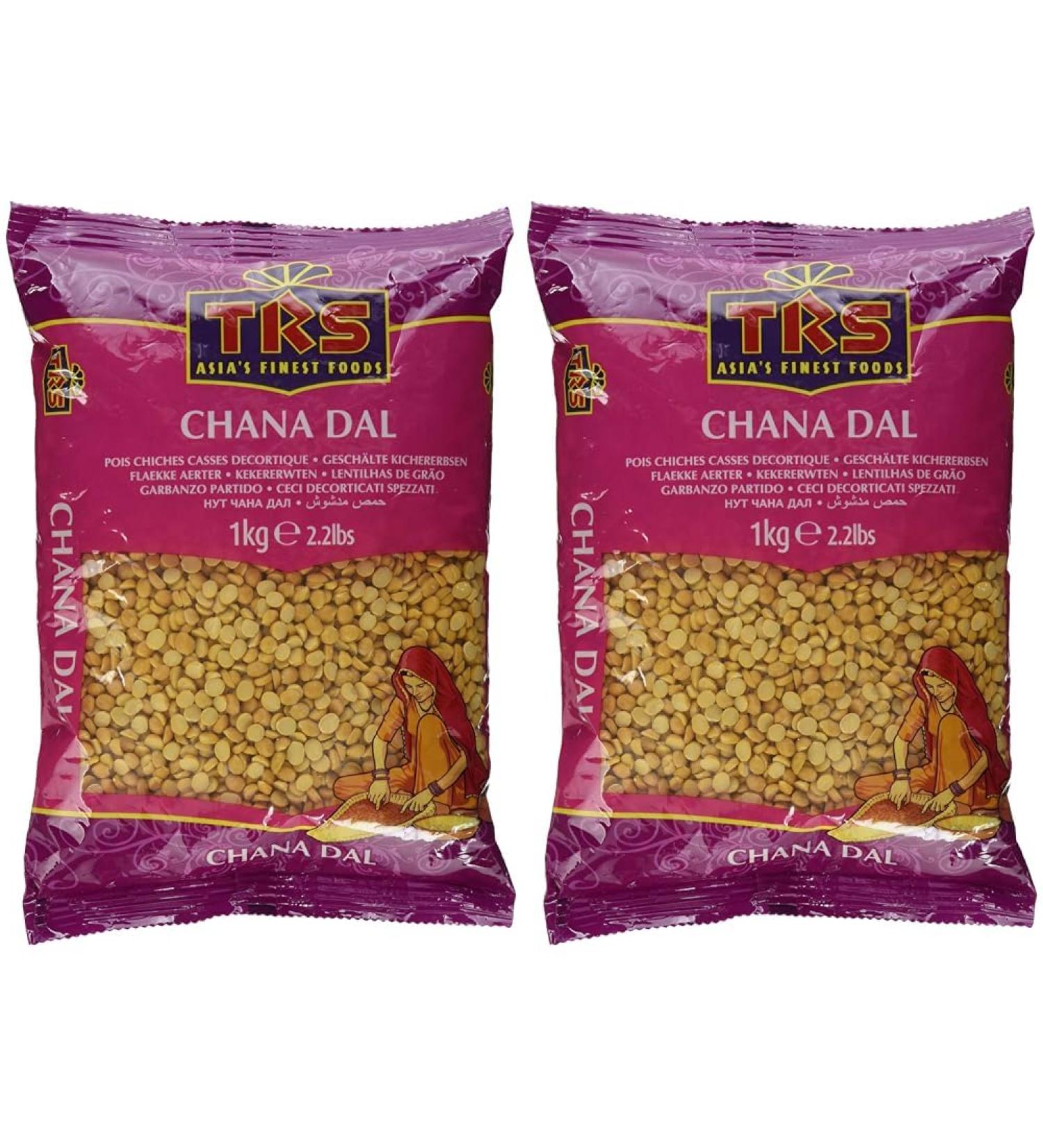 Buy TRS Chickpeas Half (Chana Dall) - 1 KG (Pack of 2) | Premium Quality International Shipping - Buy Online on GoSupps.com