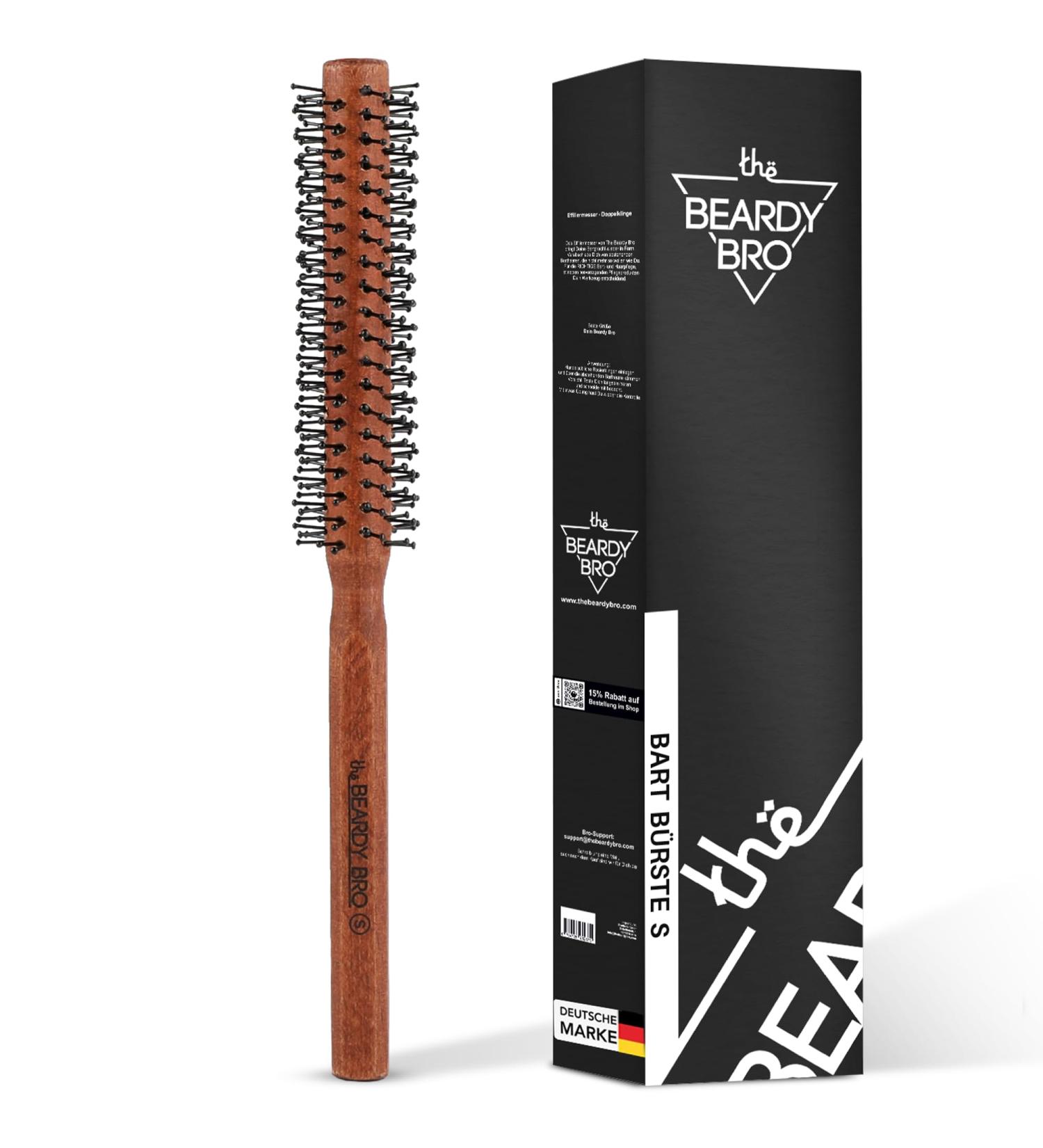 Beary Bro I Bart Round Brush - Best Beard & Hair Brush for Men | 25mm F hn Brush for Short to Medium Hair - Buy Online on GoSupps.com