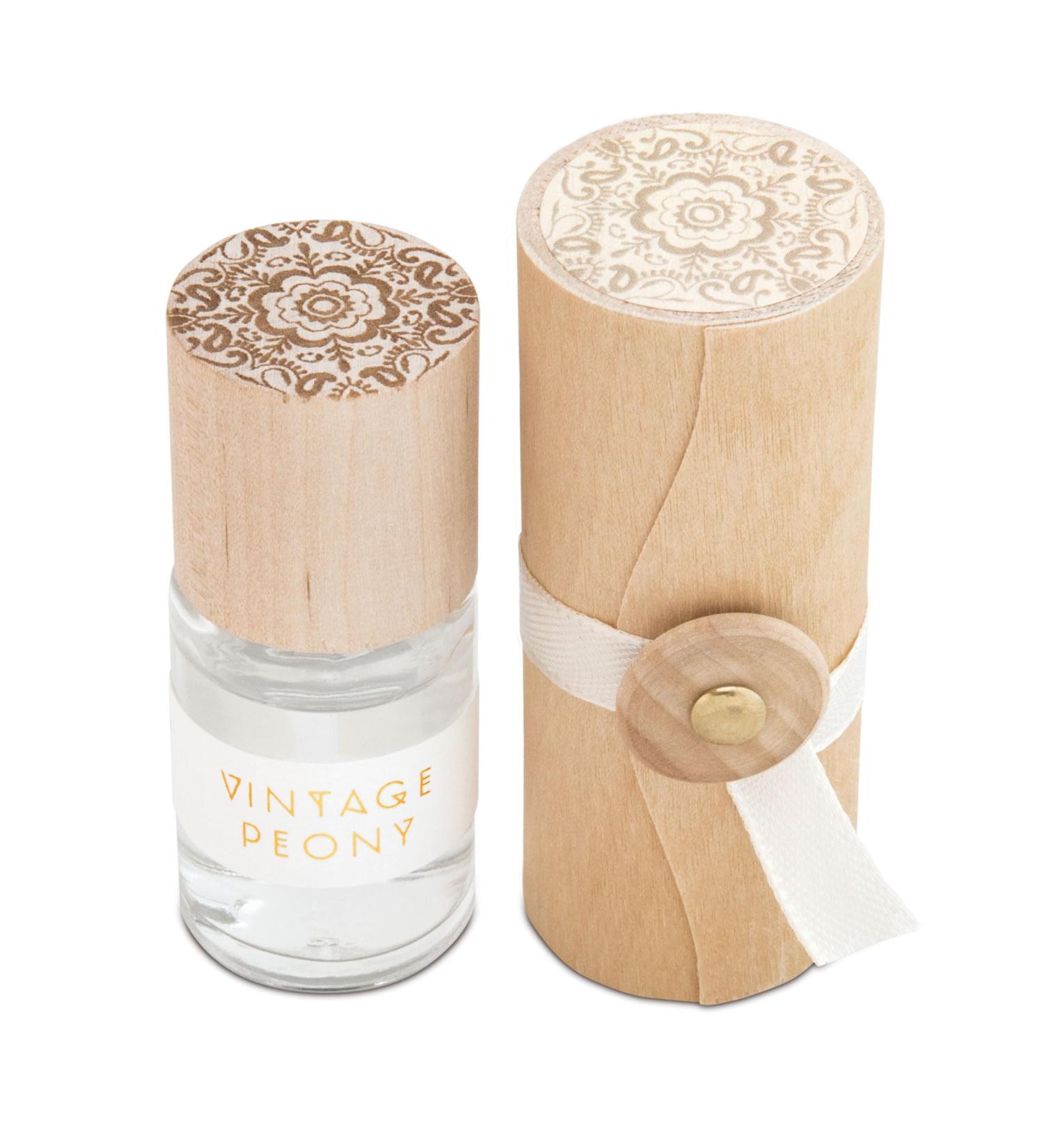 Skeem Print Block Rollerball Perfume - Vintage Peony - Natural Ingredients - Travel Perfume Mini Perfume Oil (.5 fl oz) - Buy Online on GoSupps.com